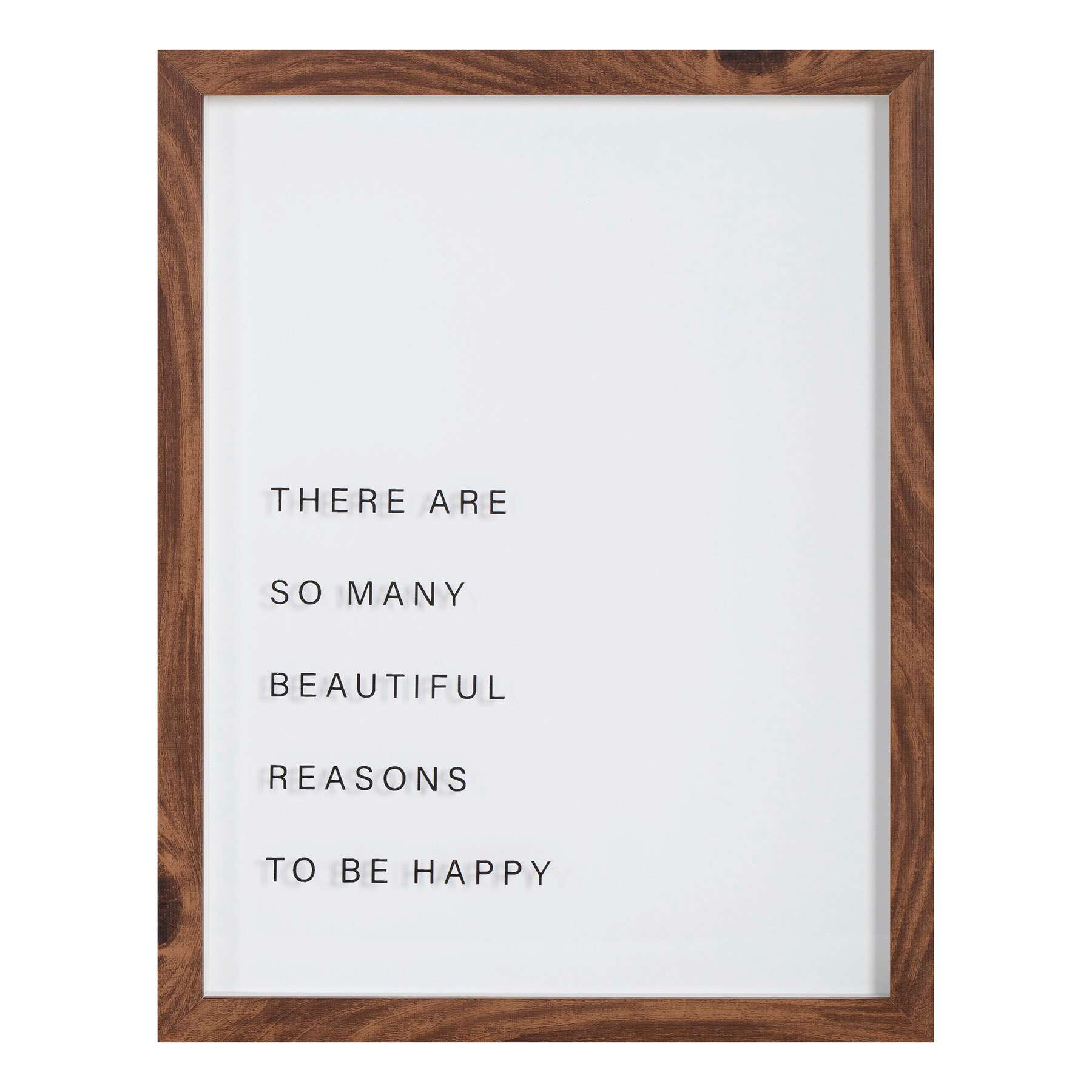 Crosby St. Glass Framed Sentiment Print Wall Sign, 11x14