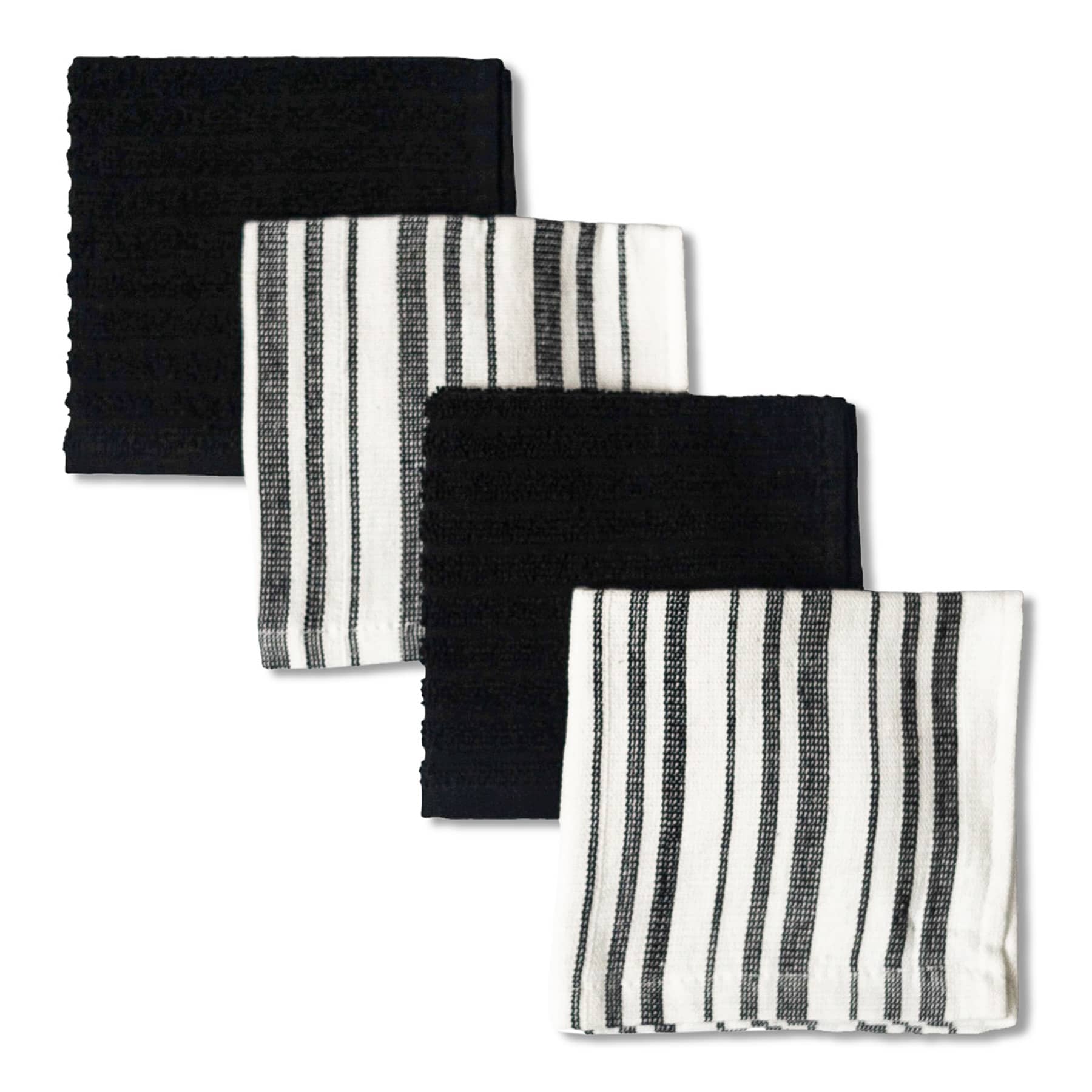Set of 4 Blue Lakewood Reversible Terry Dish Cloth