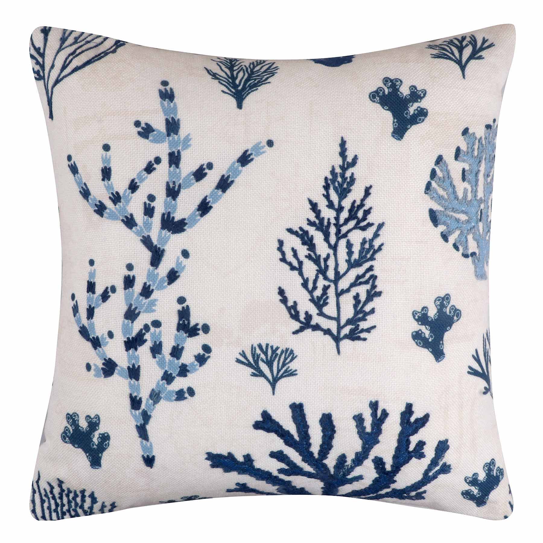 Honeybloom Coral Woven Outdoor Throw Pillow, 18"