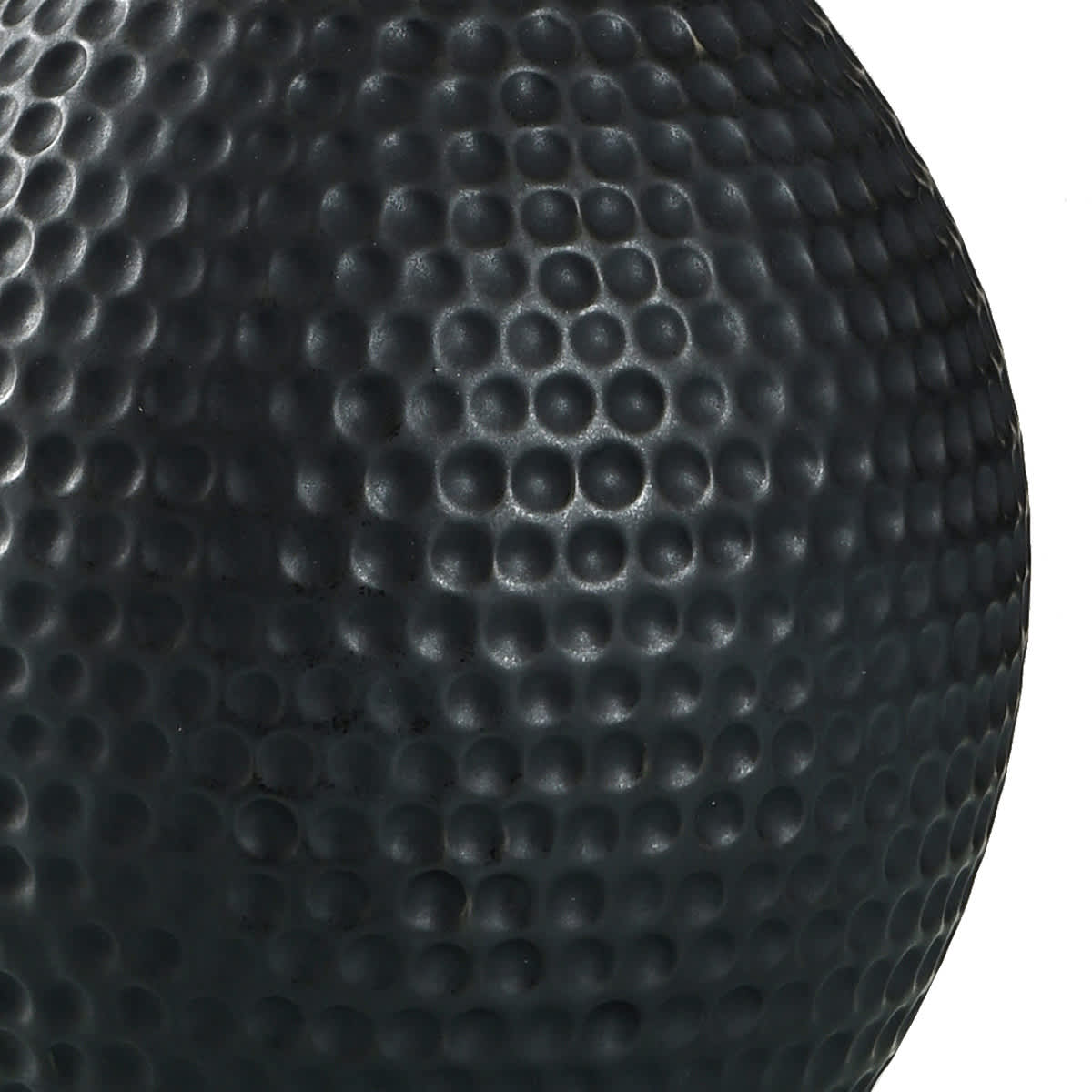 Black Dimpled Ceramic Medium Table Lamp Base, 18.5"