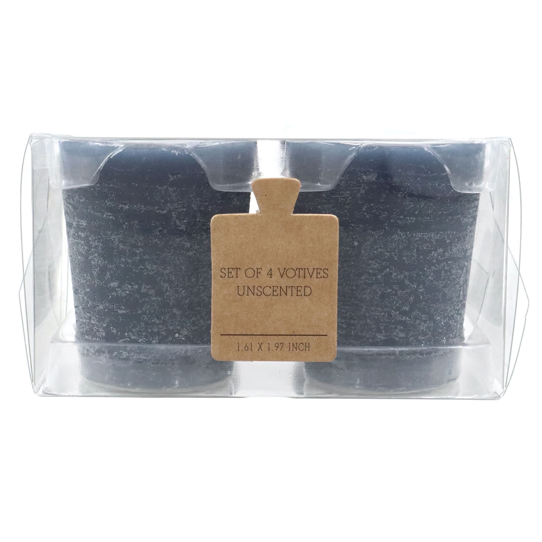 Honeybloom 4-Pack Navy Blue Unscented Votive Candles