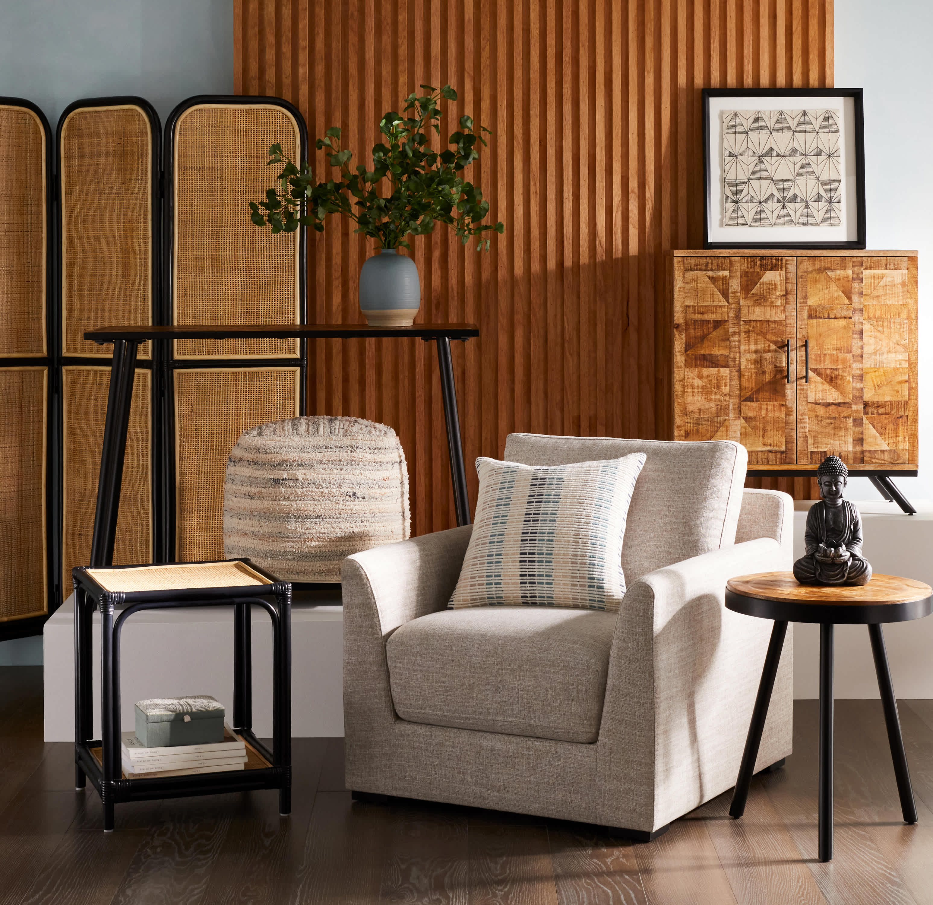 Found & Fable Willow Pouf
