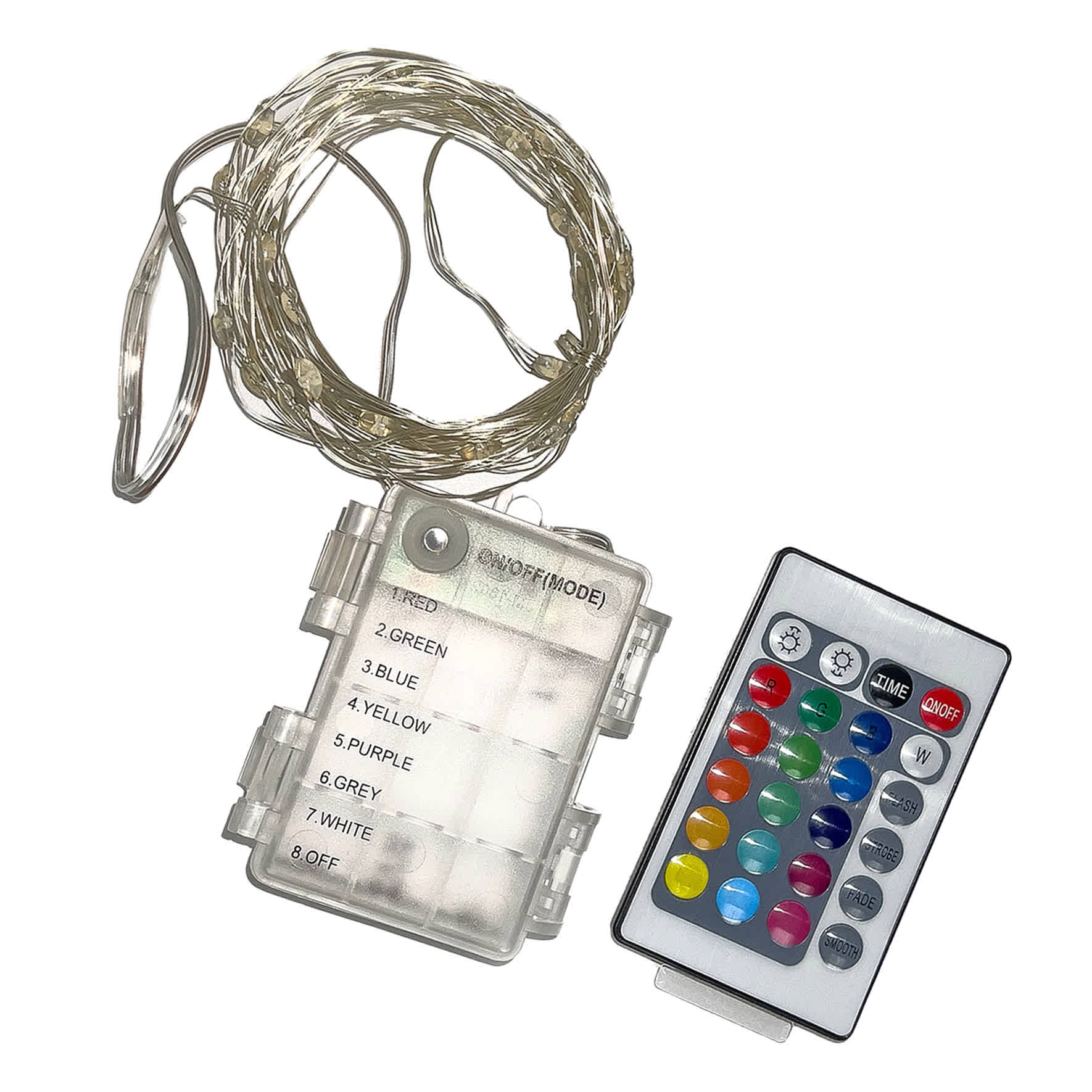 Multicolor Wire Lights with Remote Control
