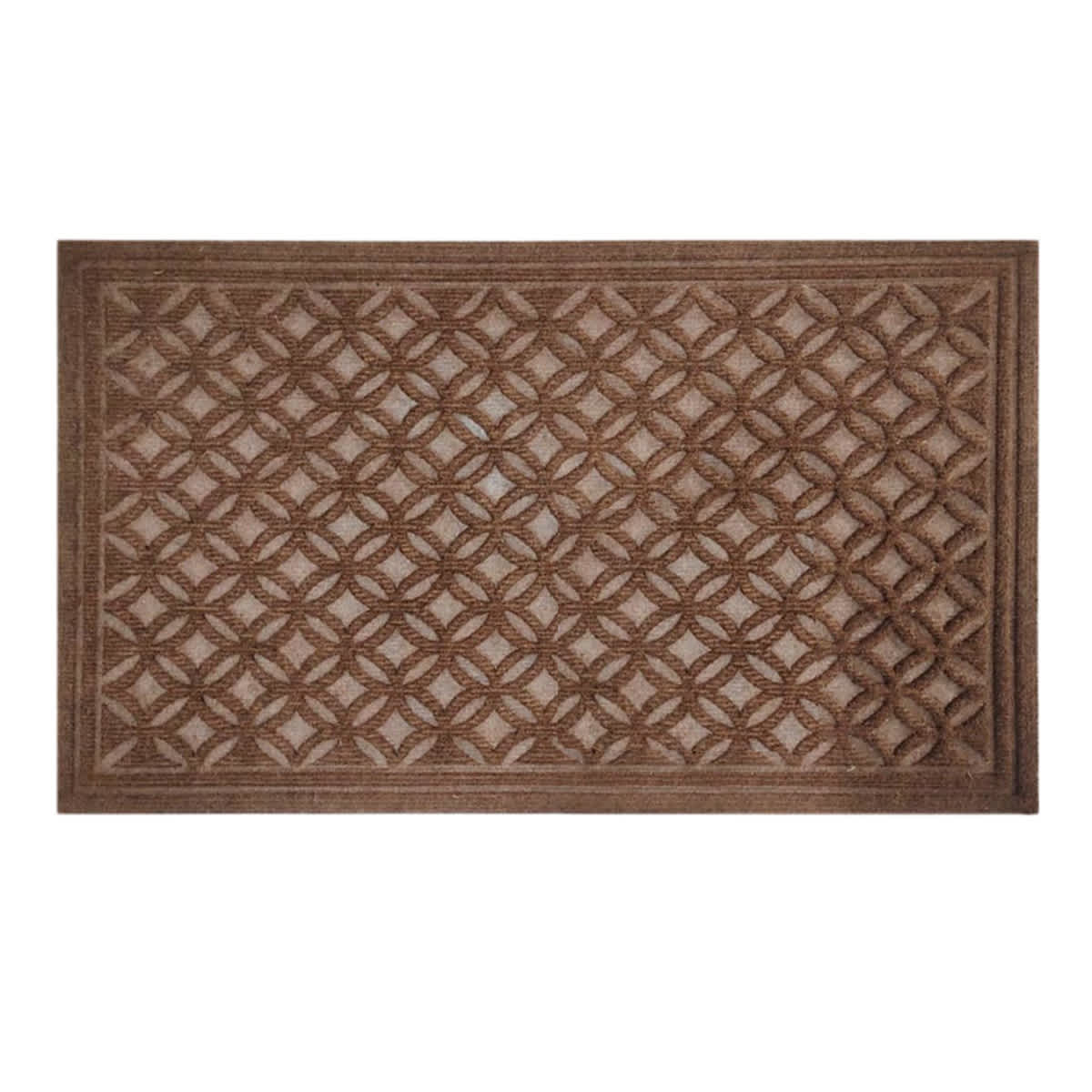 Brown Tractor Texture Rubber Doormat, 18x30