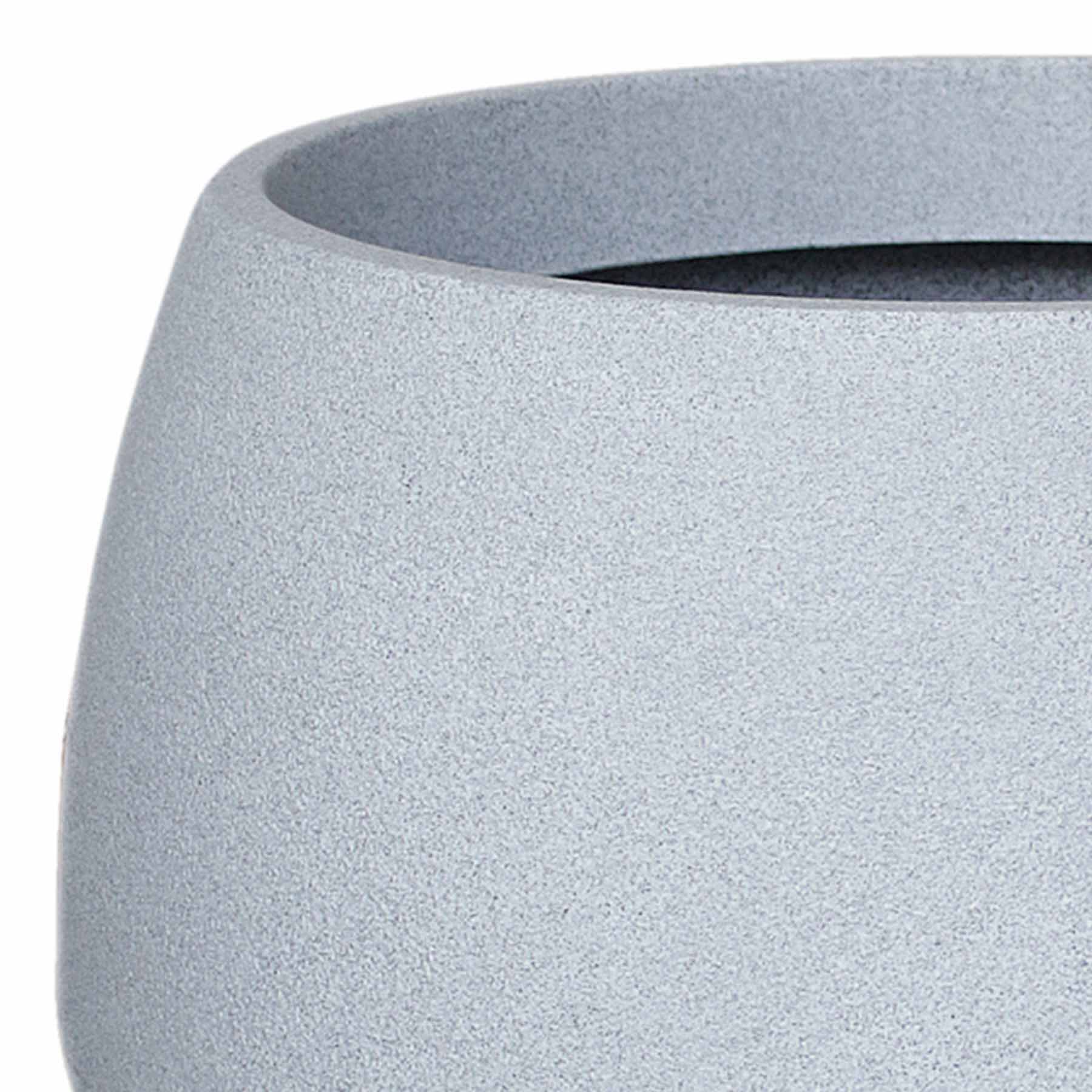 Japi Grey Granite Bios Tall Outdoor Planter, Small