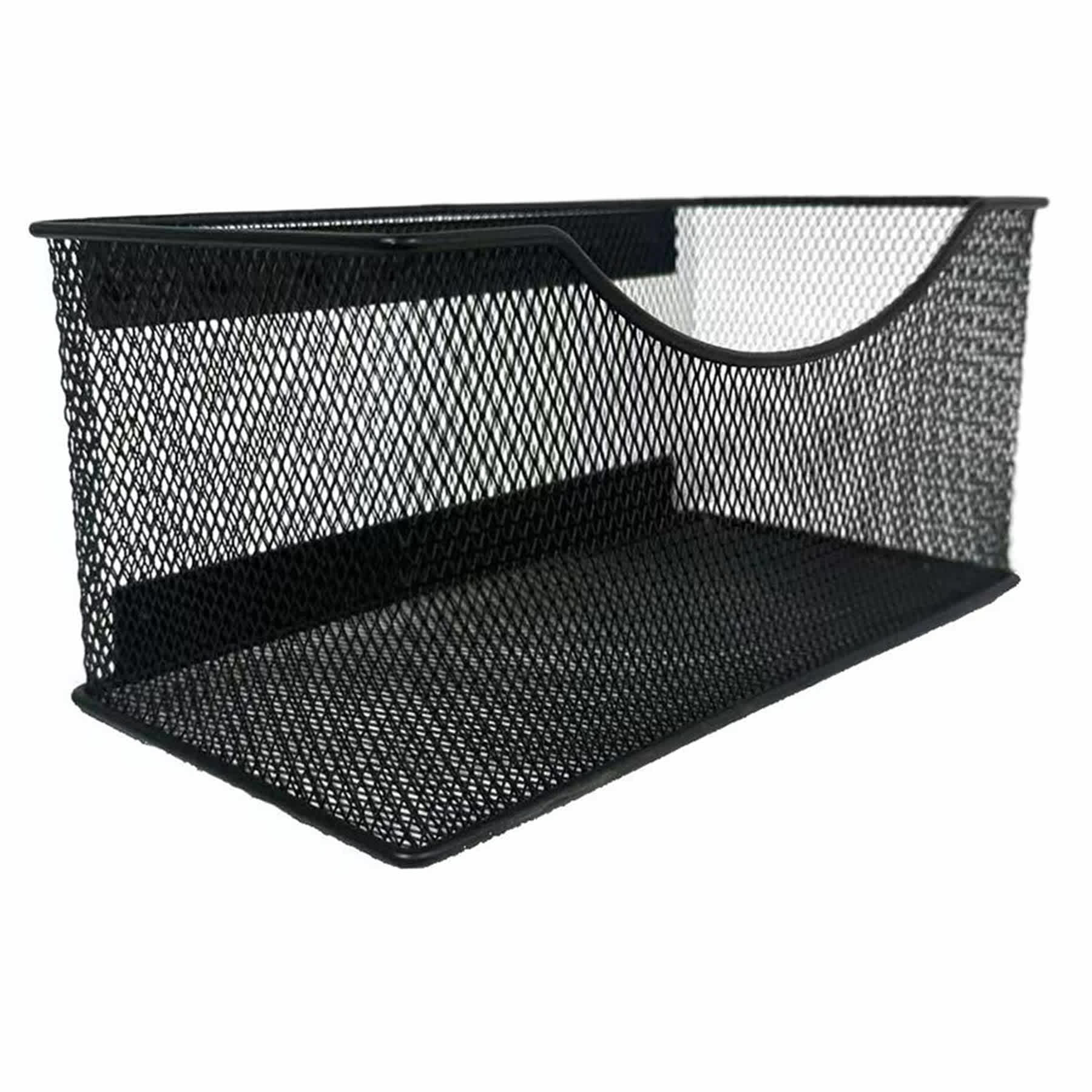 Black Metal Mesh Magnetic Organizer, Large