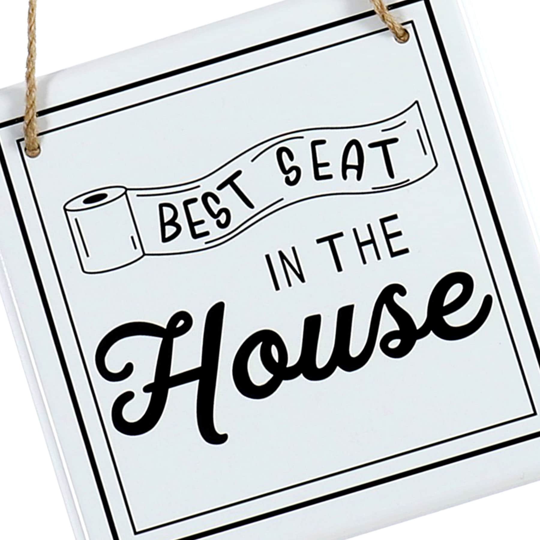 Best Seat In The House Bath Wall Decor, 8"