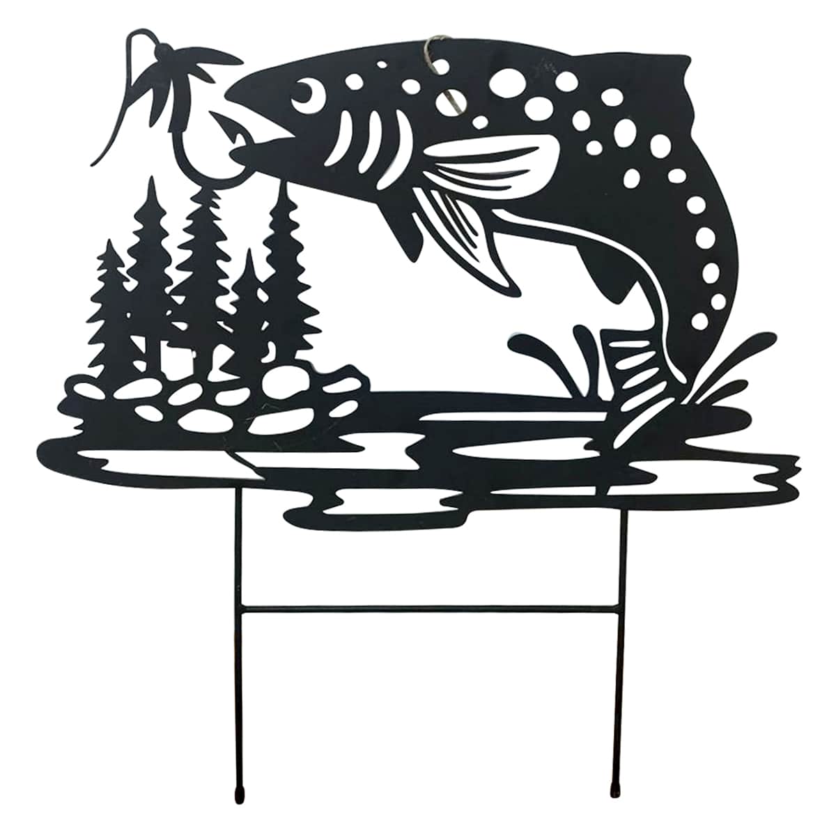 Garden Fish Yard Stake, 19.5"
