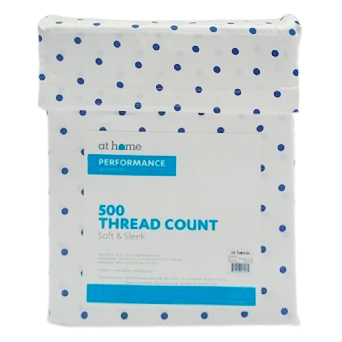 3-Piece Dot Print 500 Thread Count Cotton Blend Sheet Set, Twin
