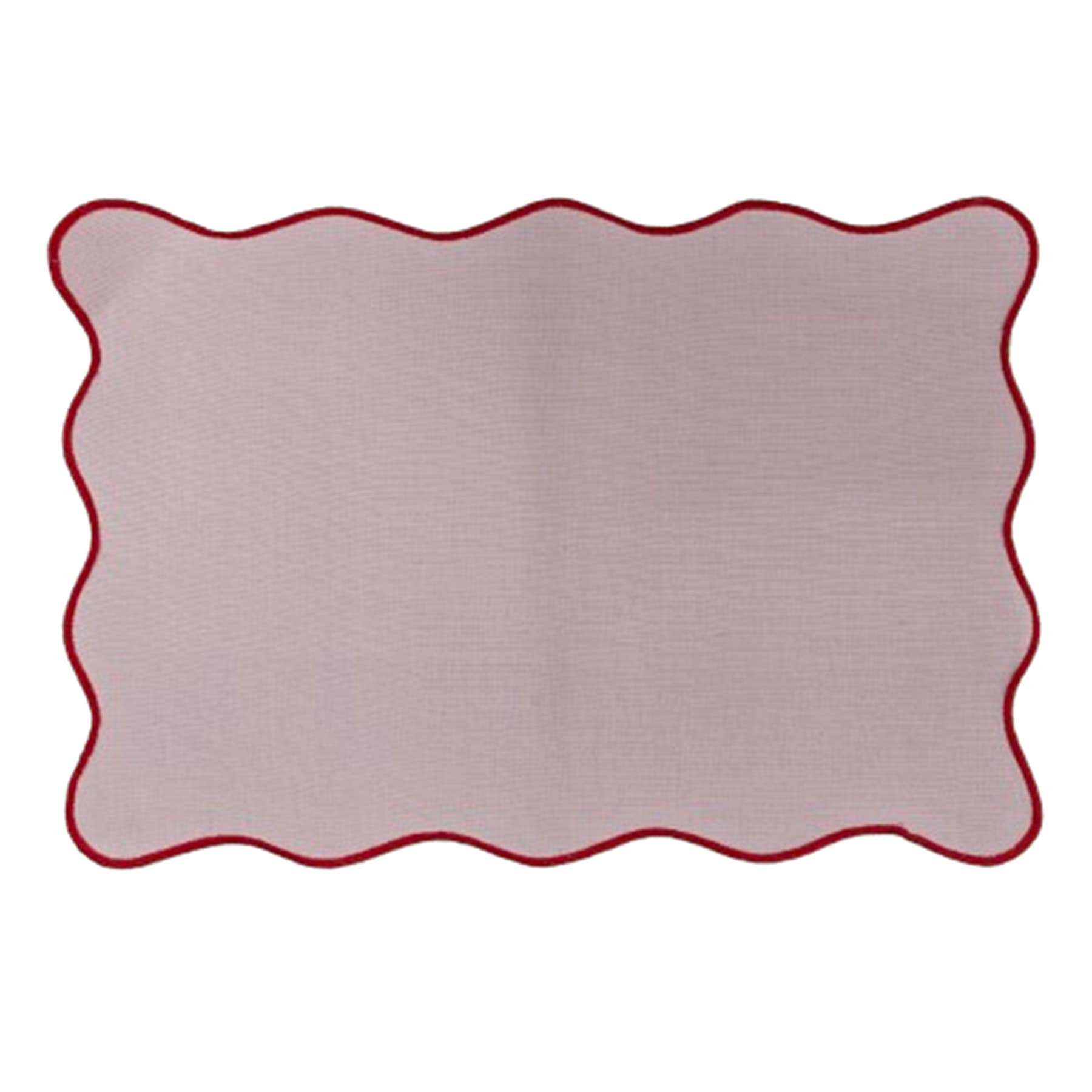 Oh Joy! Pink Scalloped Edge Placemat, 13x19
