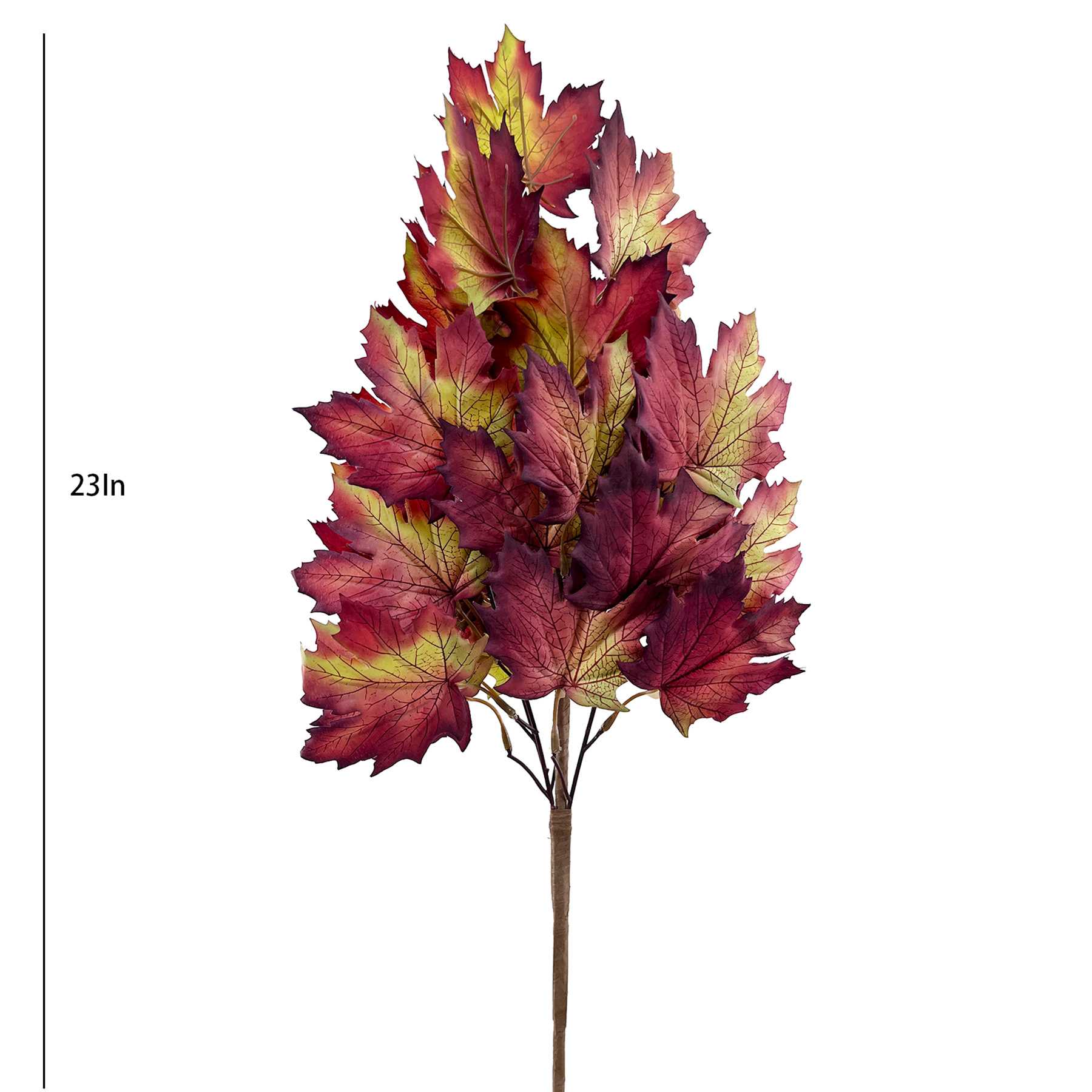 Red Maple Leaves Bush, 23"