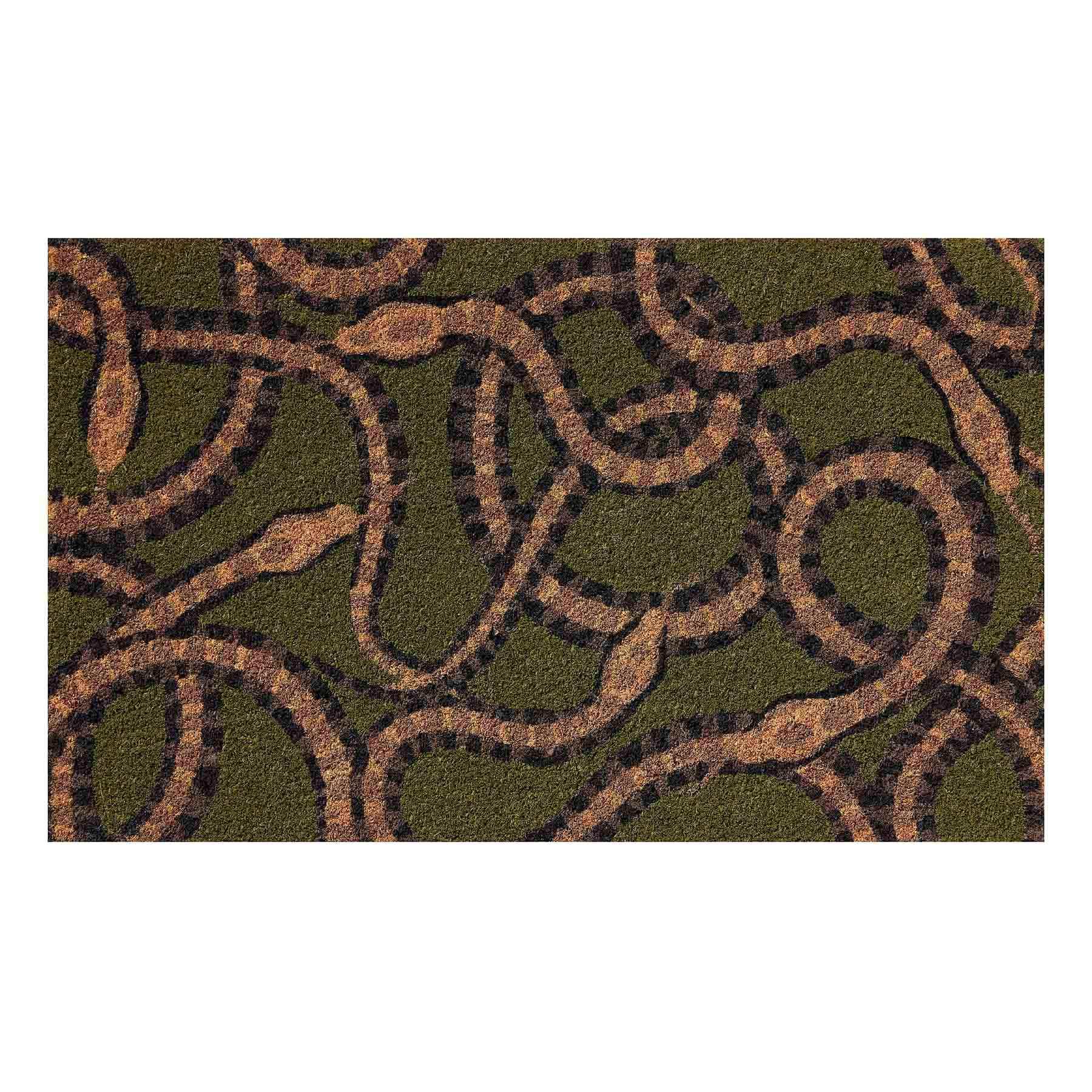 Spellbound Slithering Snakes Coir Mat, 18x30