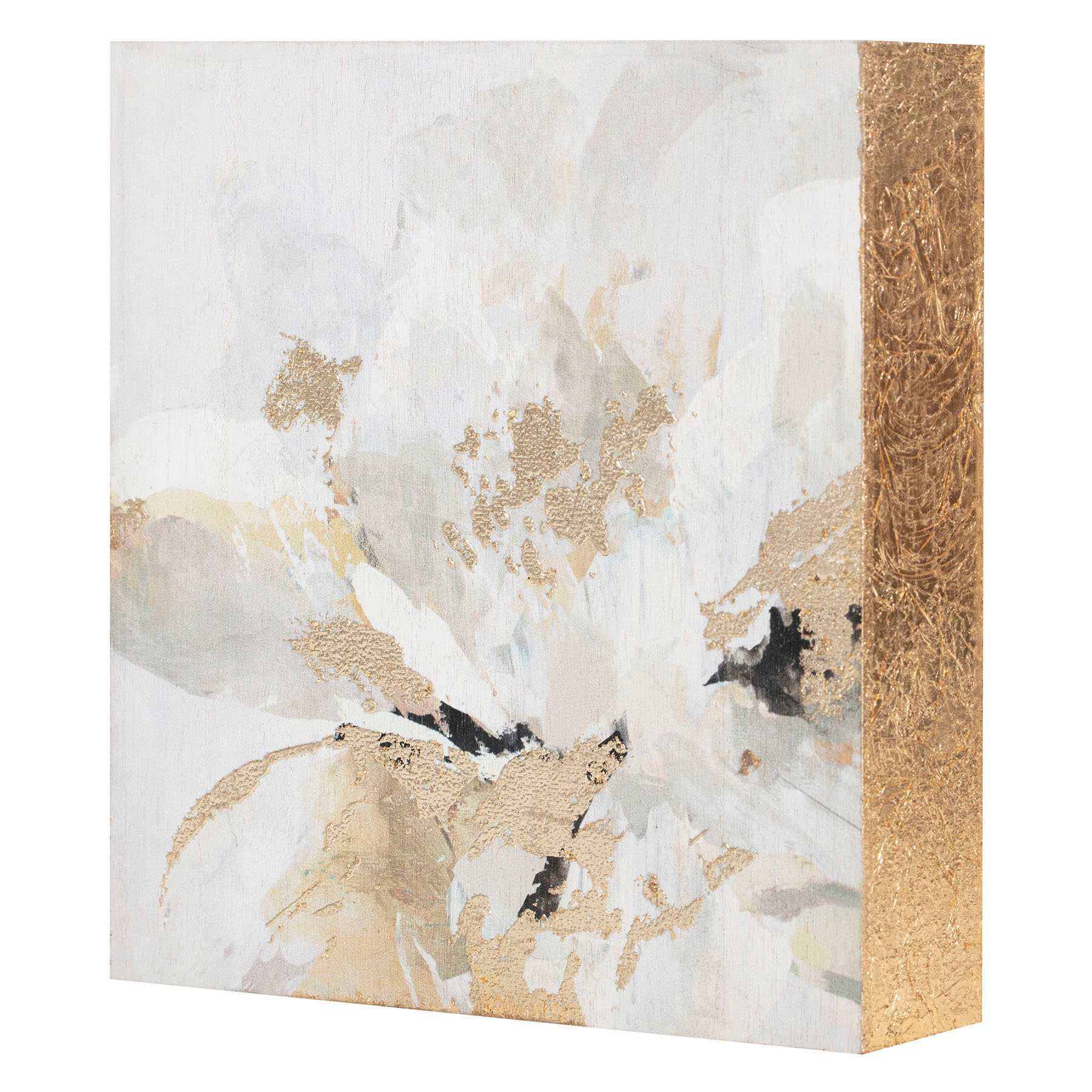 Providence Gold Foil Floral Box Art, 8"