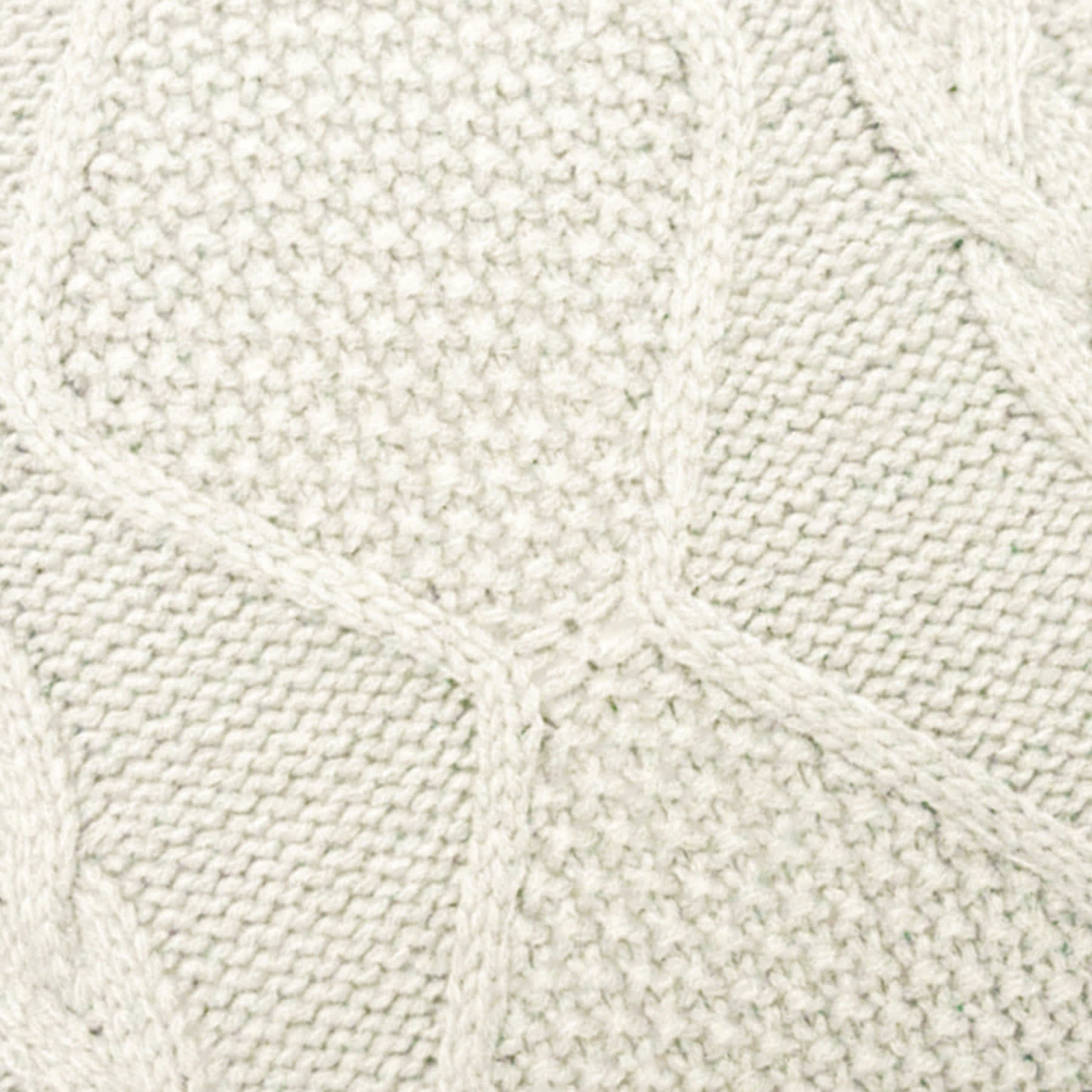Honeybloom Cream Knitted Throw Pillow, 18"