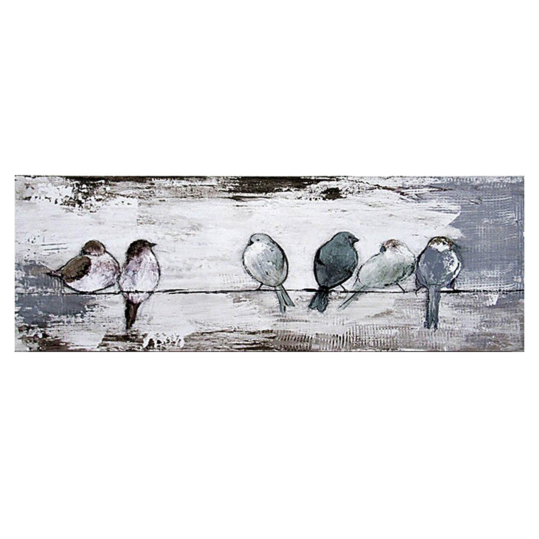 Song Bird Chorus Canvas Wall Art, 36x12