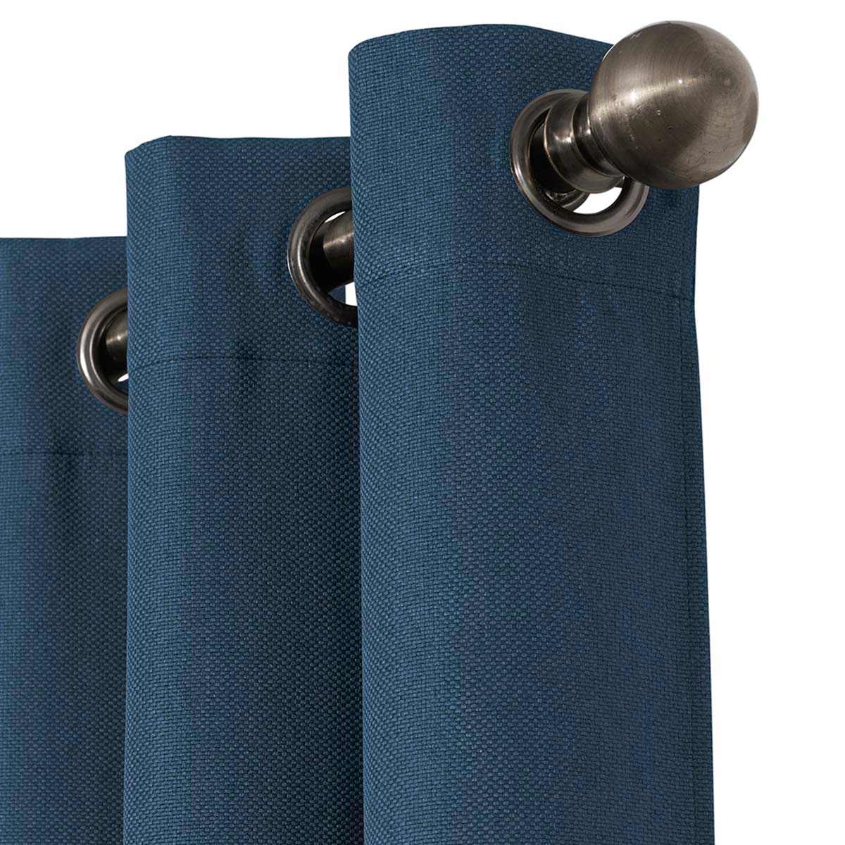 Rockwell Navy Blackout Grommet Curtain Panel, 84"