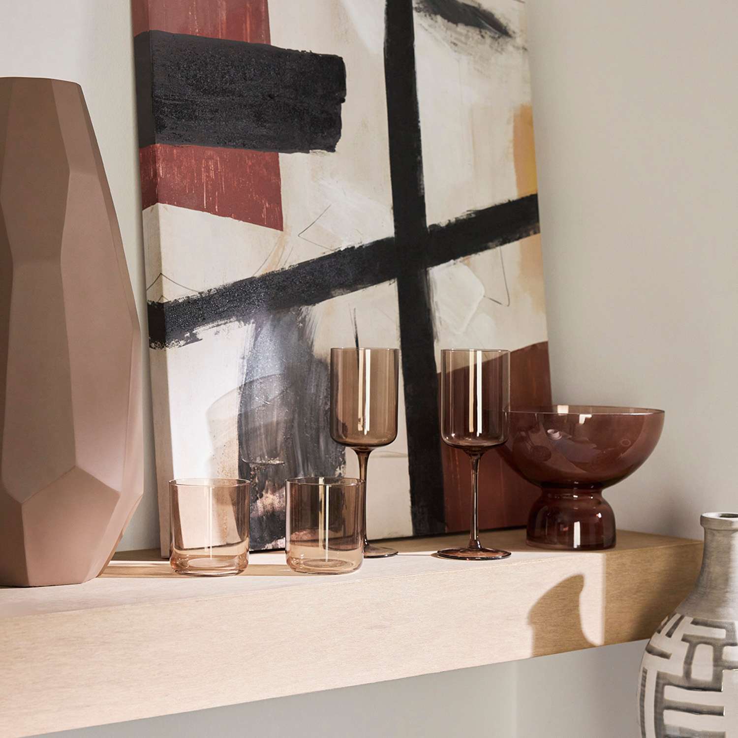 Crosby St. Brown Glass Bowl, 8x6