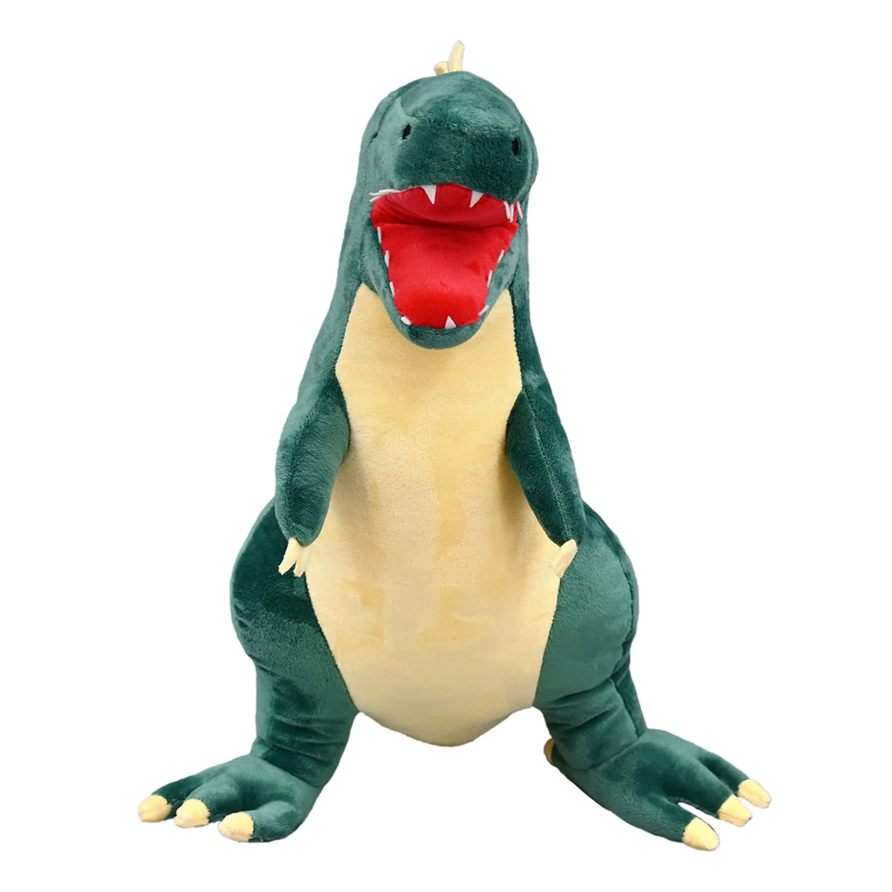 Tiny Dreamers Green T-Rex Shaped Pillow