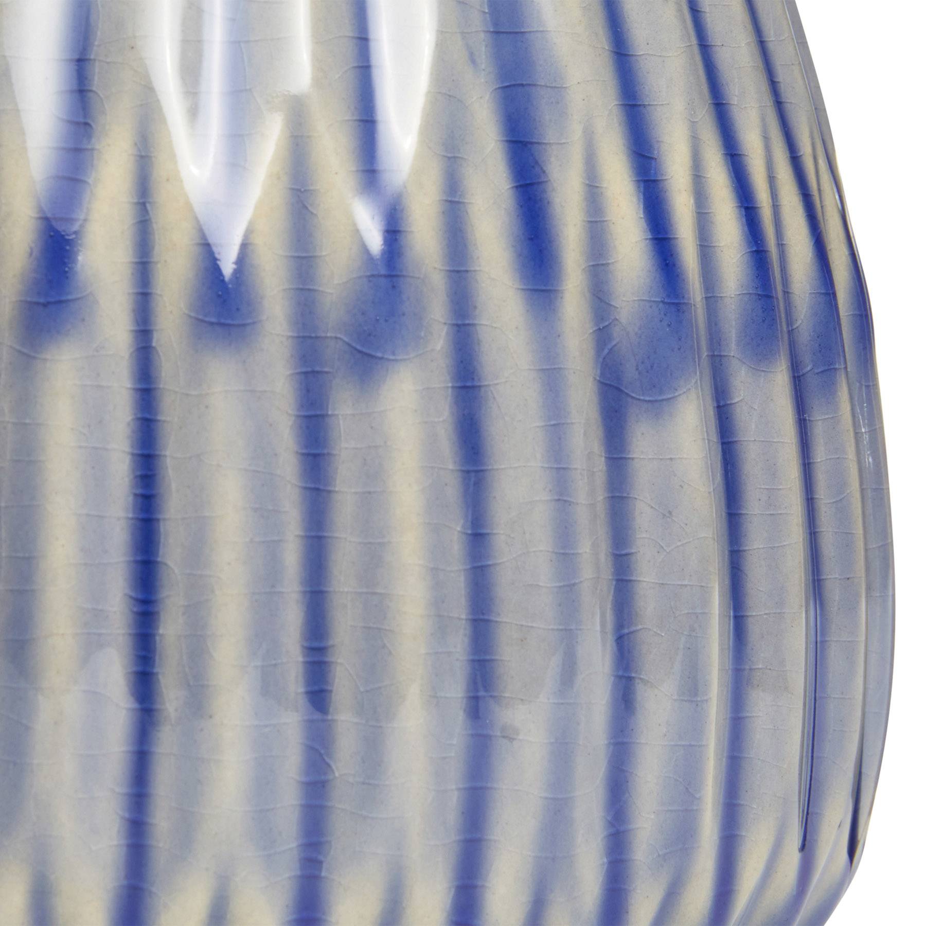 Ty Pennington Indoor Blue Clearwater Glazed Planter, Medium