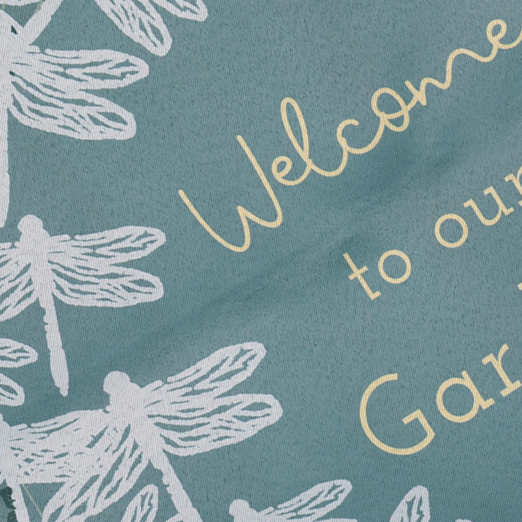 Honeybloom Welcome To Our Garden Yard Flag, 18"