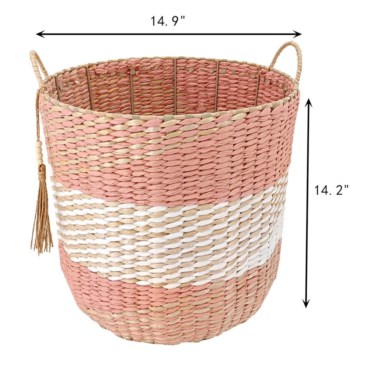 Cattail & Paper Storage Basket, Large