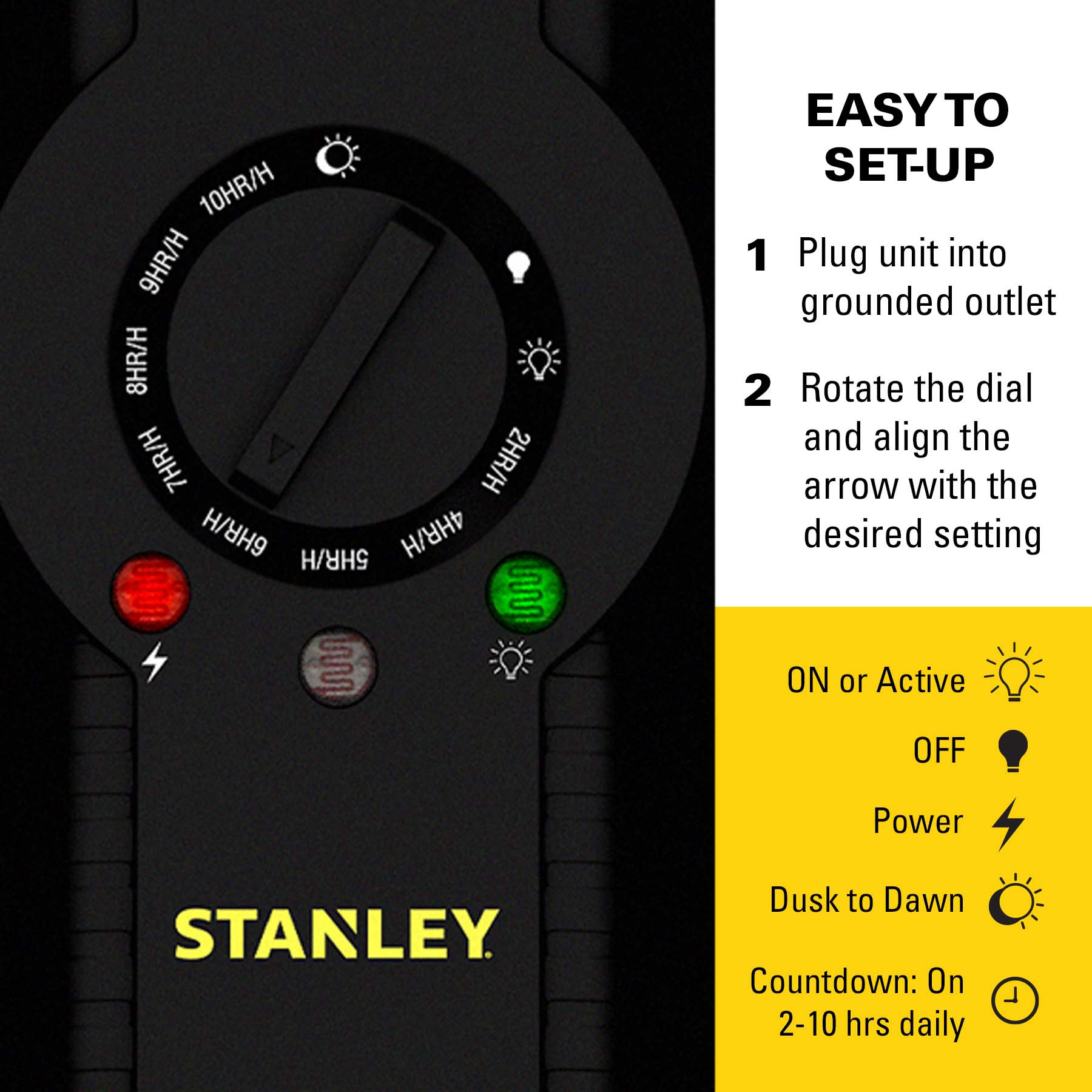 Stanley Light Timer Select Twin