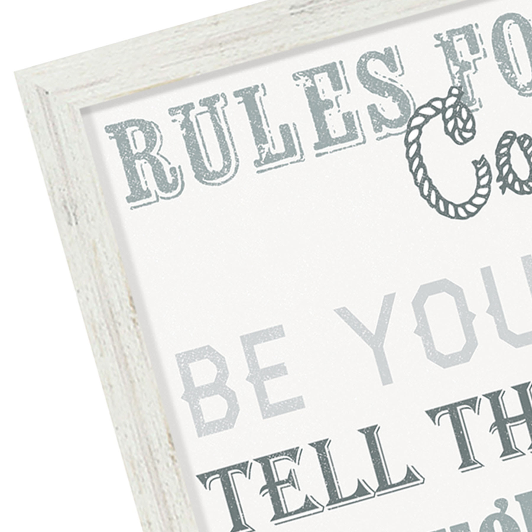 Cowboys Rules Wooden Wall Art, 12x18
