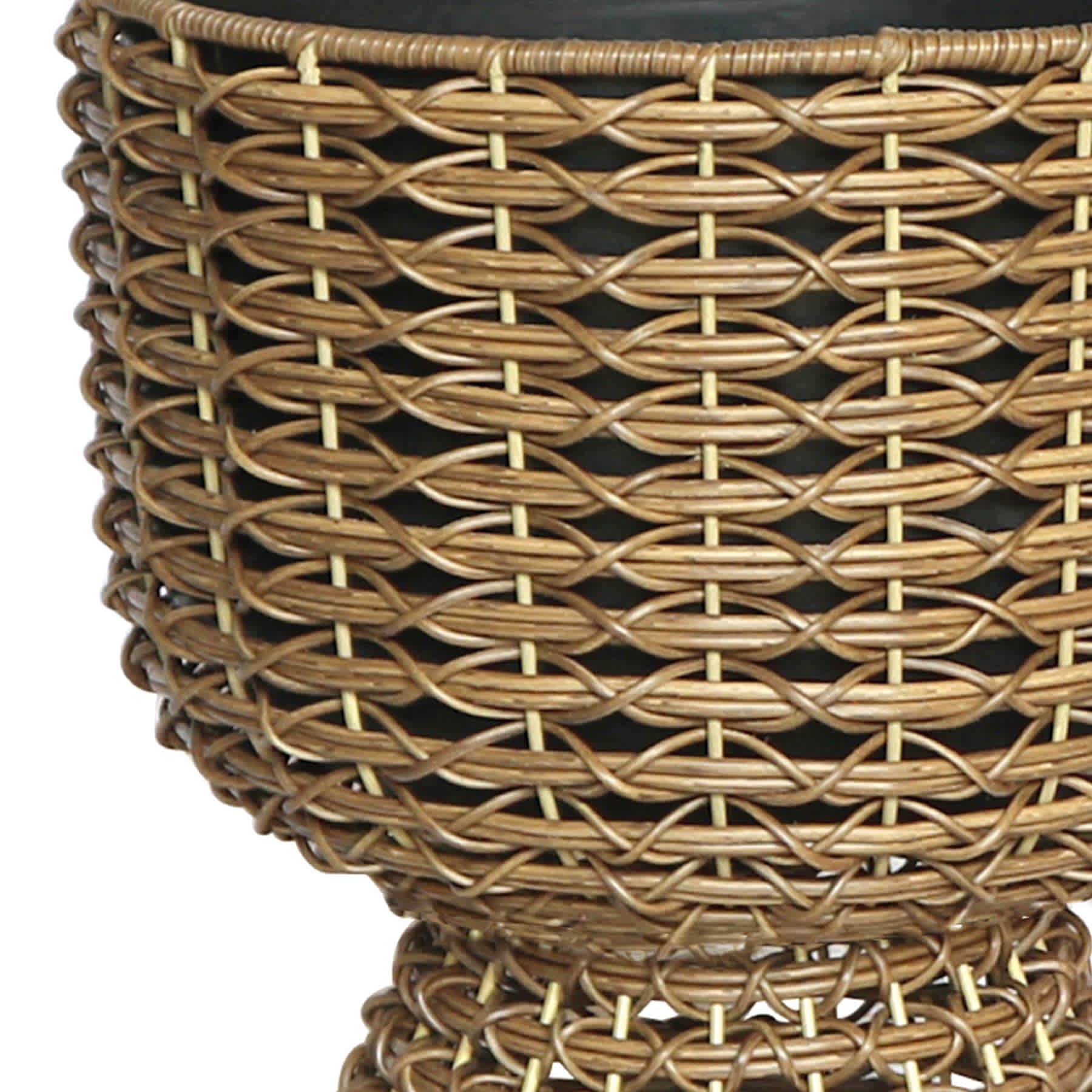 Wicker Planter Stand, Medium