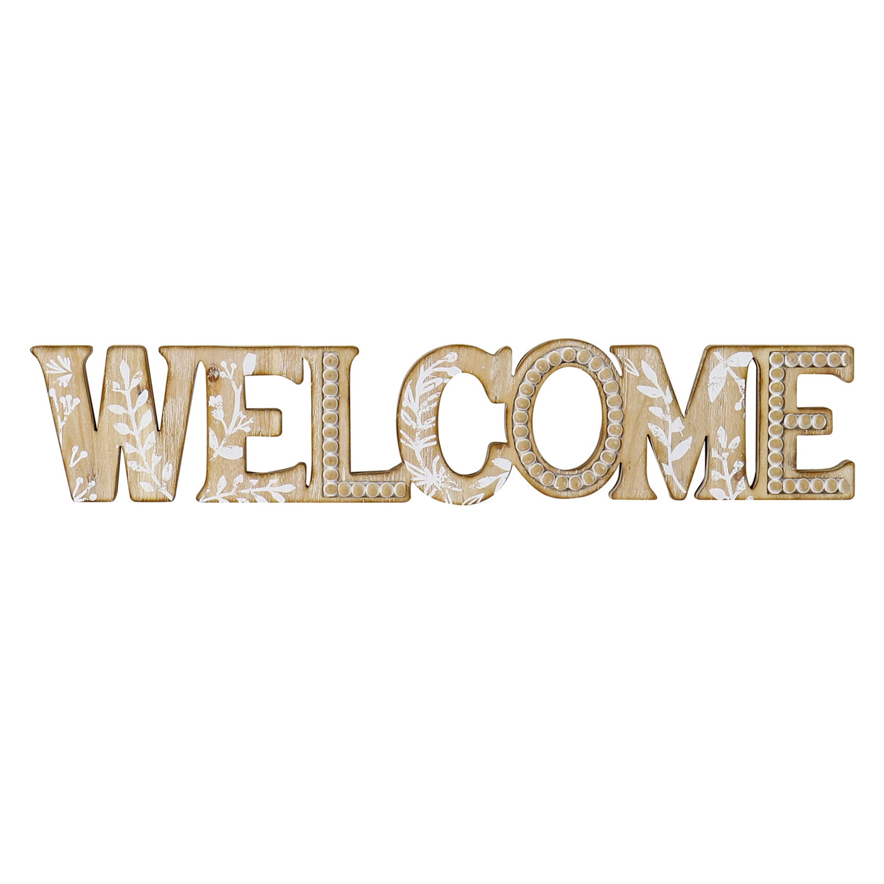 Honeybloom Welcome Wall Sign, 31x6
