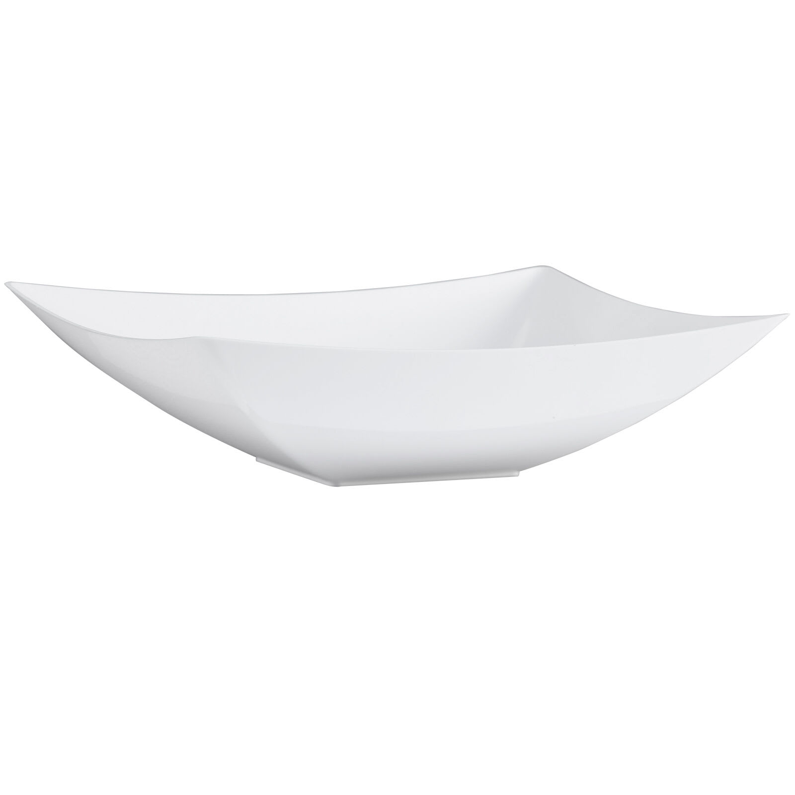 Lillian Table Settings 3-Count Pearl White Rectangle Plastic Bowls, 64oz