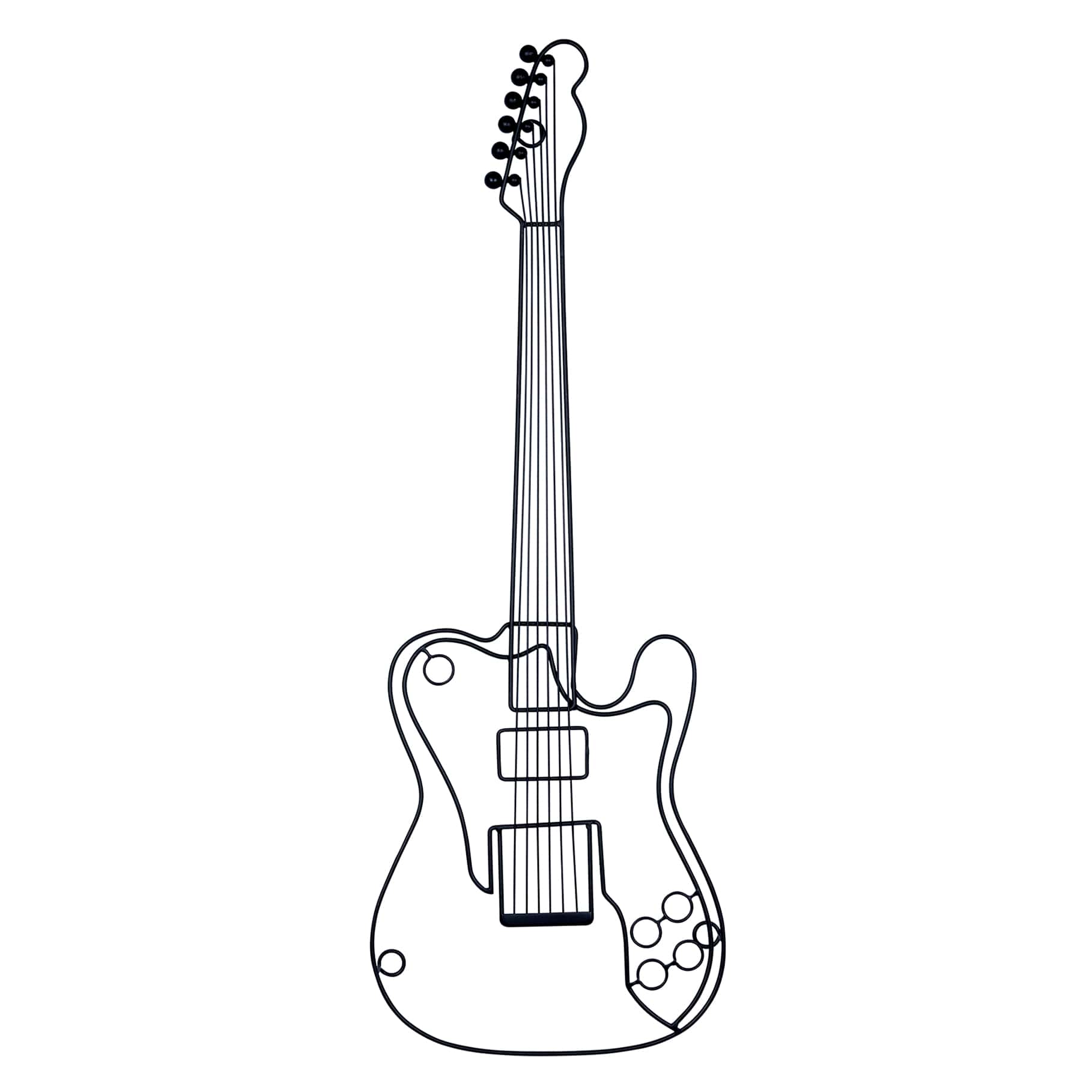Electric Guitar Wall Decor, 11x31