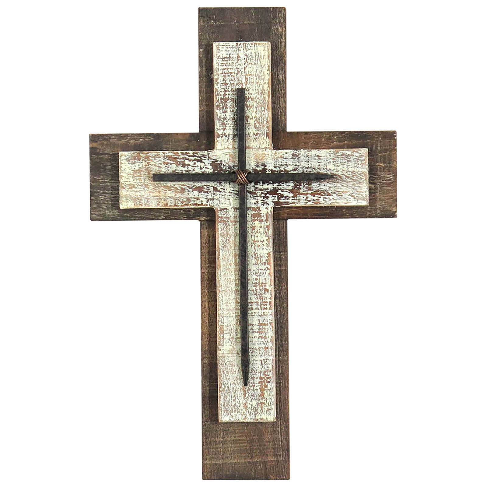 Antique Wooden Wall Cross, 16x10