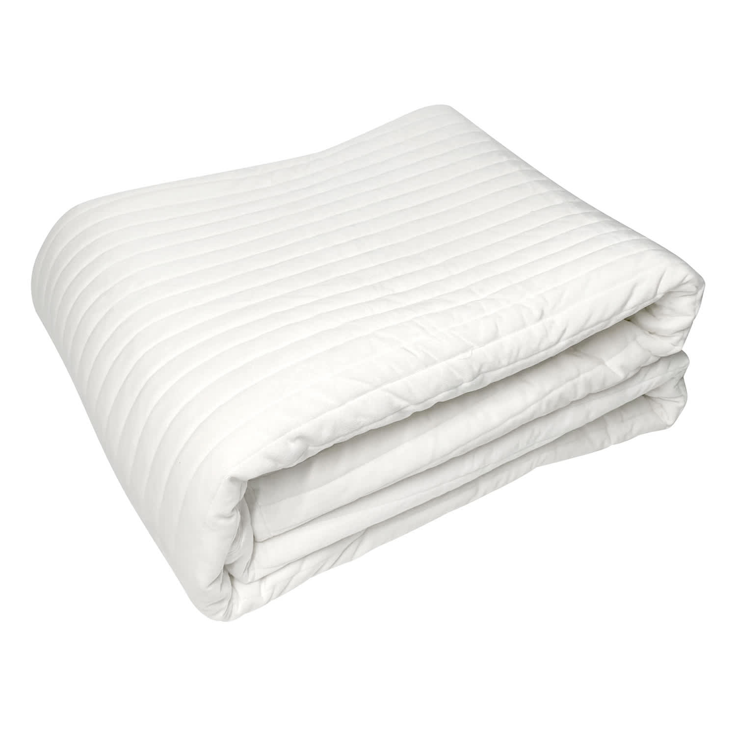 Honeybloom 3-Piece Ivory Velvet Quilt Set, Full/Queen