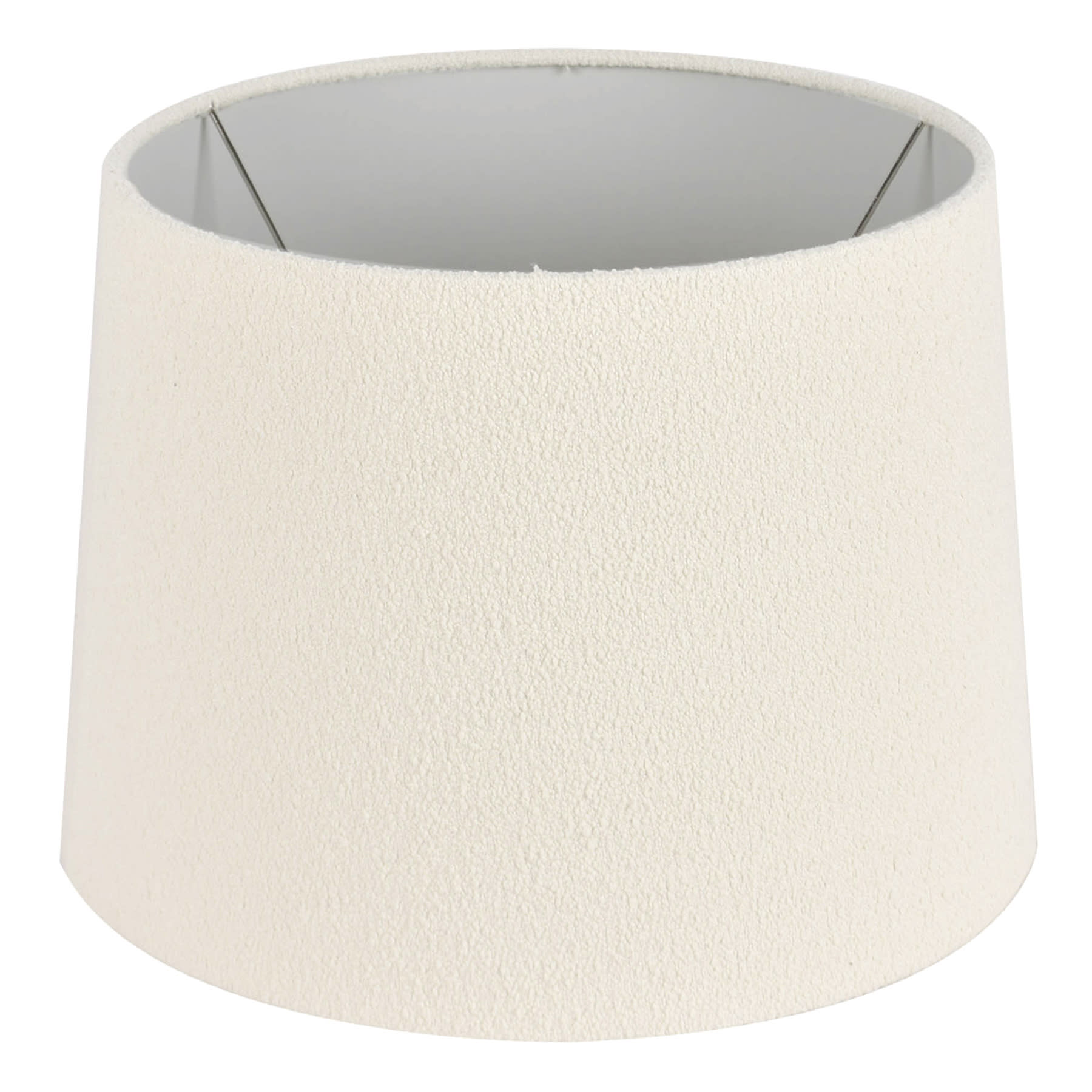 Crosby St. White Boucle Medium Table Lamp Shade, 12x14x10