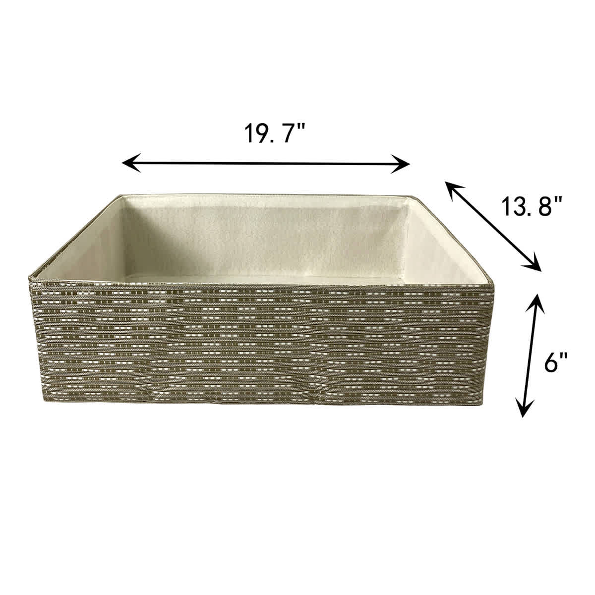 Storage Basket M Metallic Grey