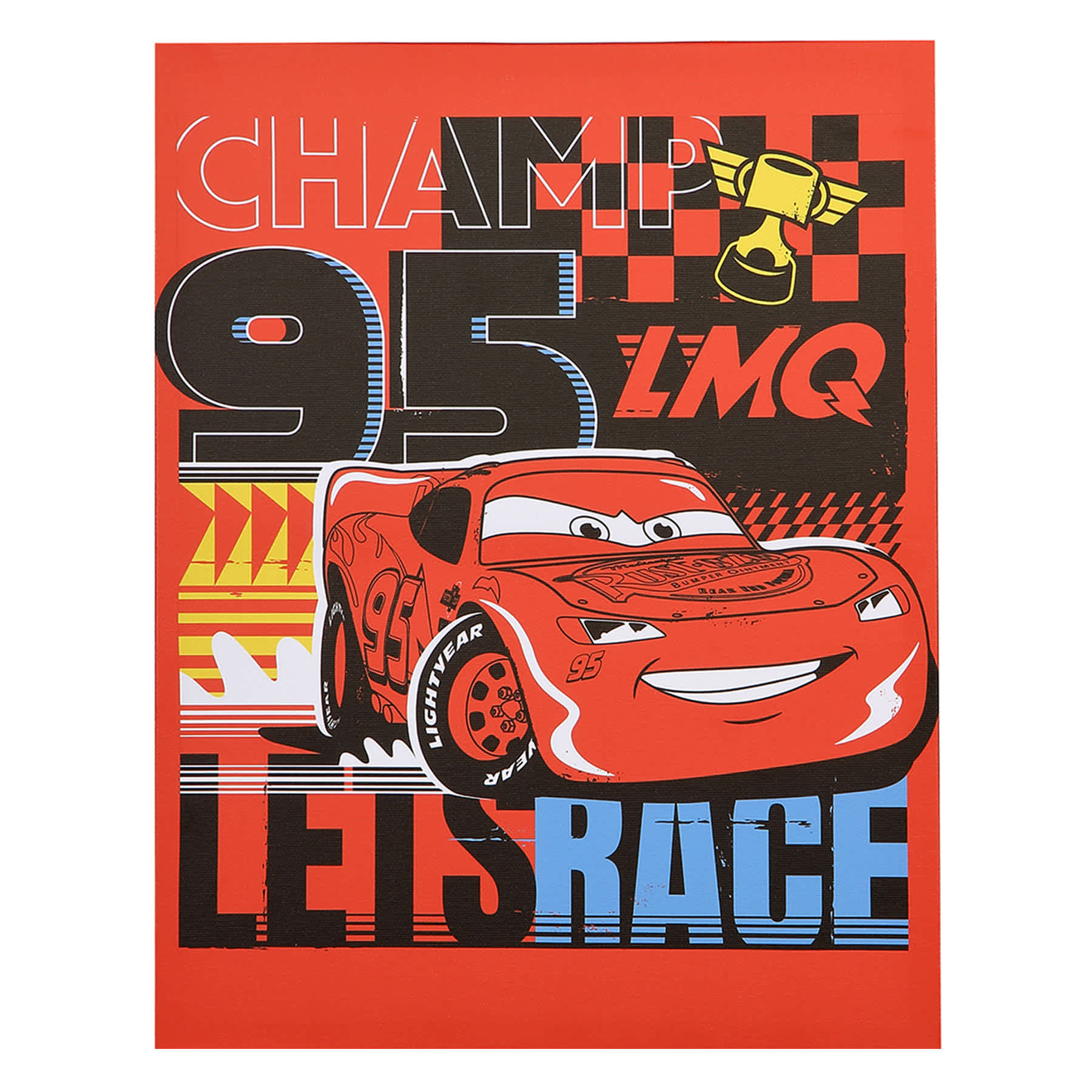 Cars Lightning McQueen Canvas Wall Art, 11x14