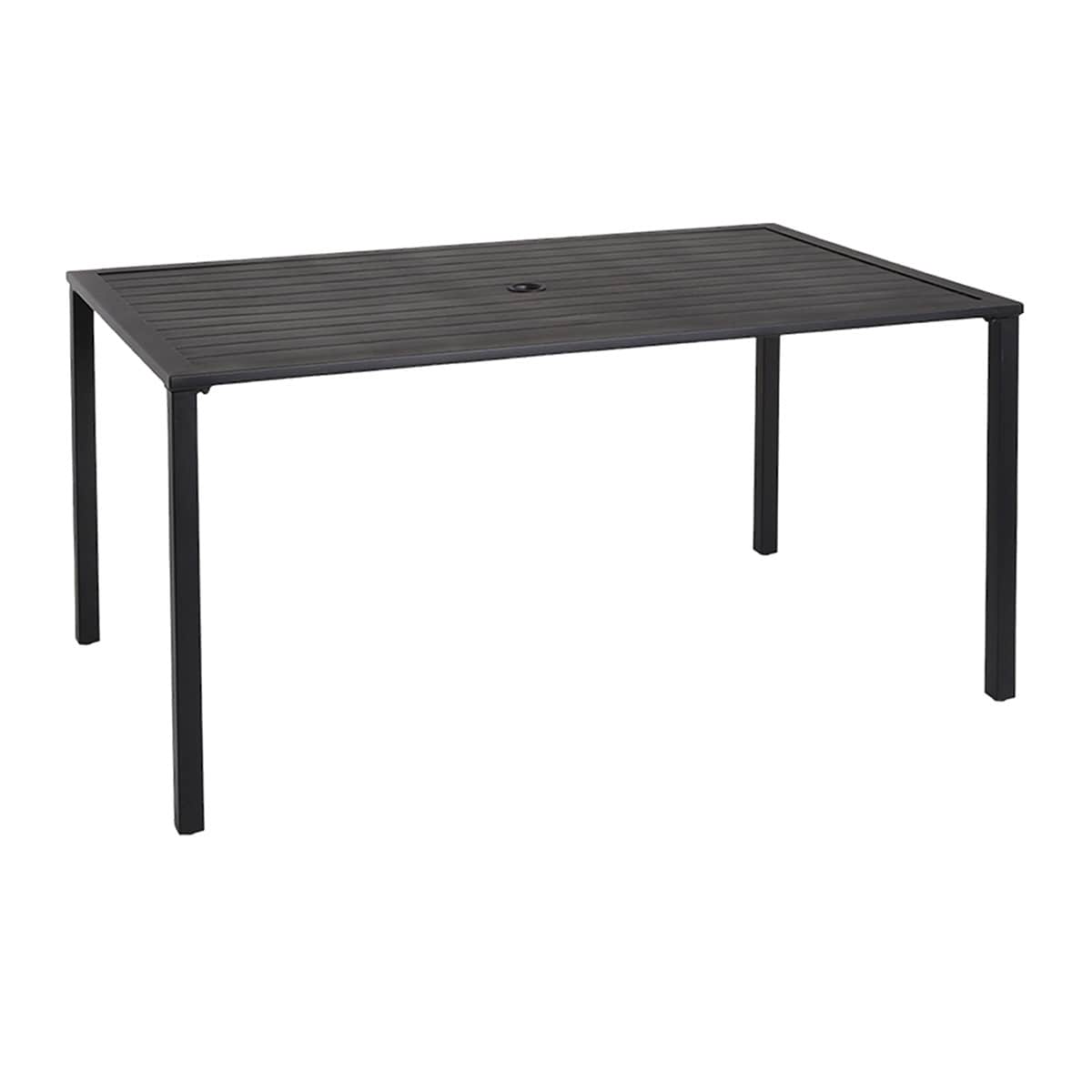 Grammercy Rectangle Patio Dining Table, Black