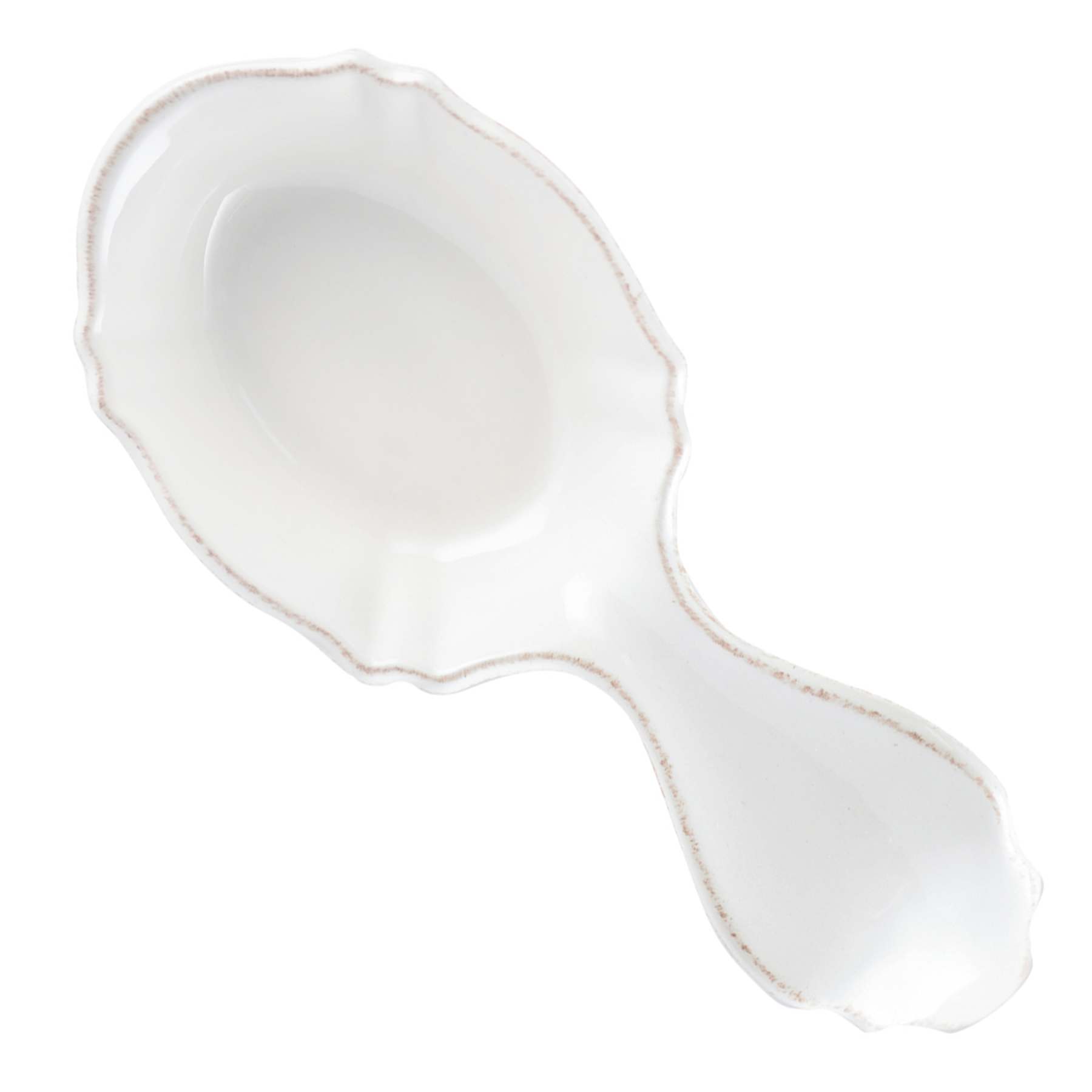 Providence White Scalloped Spoon Rest