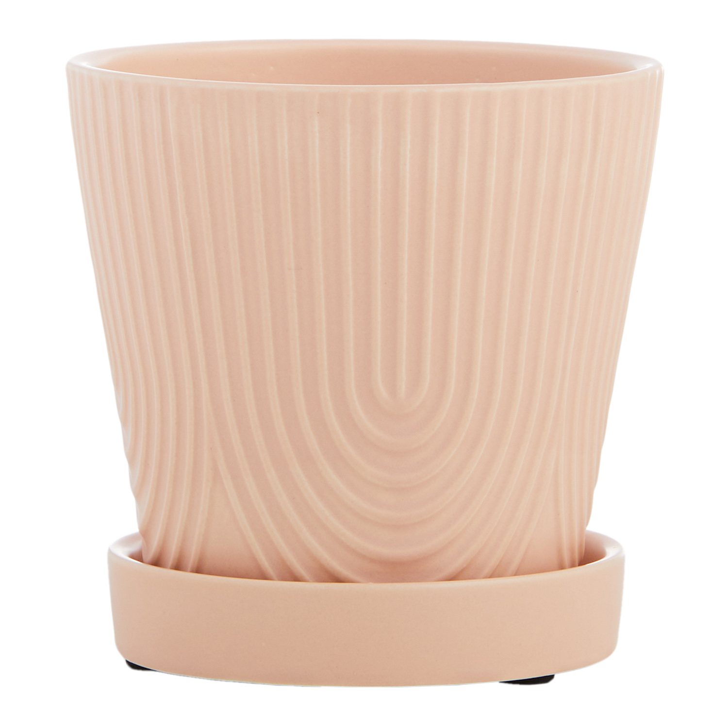 Indoor Rainbow Evening Pink Ceramic Pot, Small