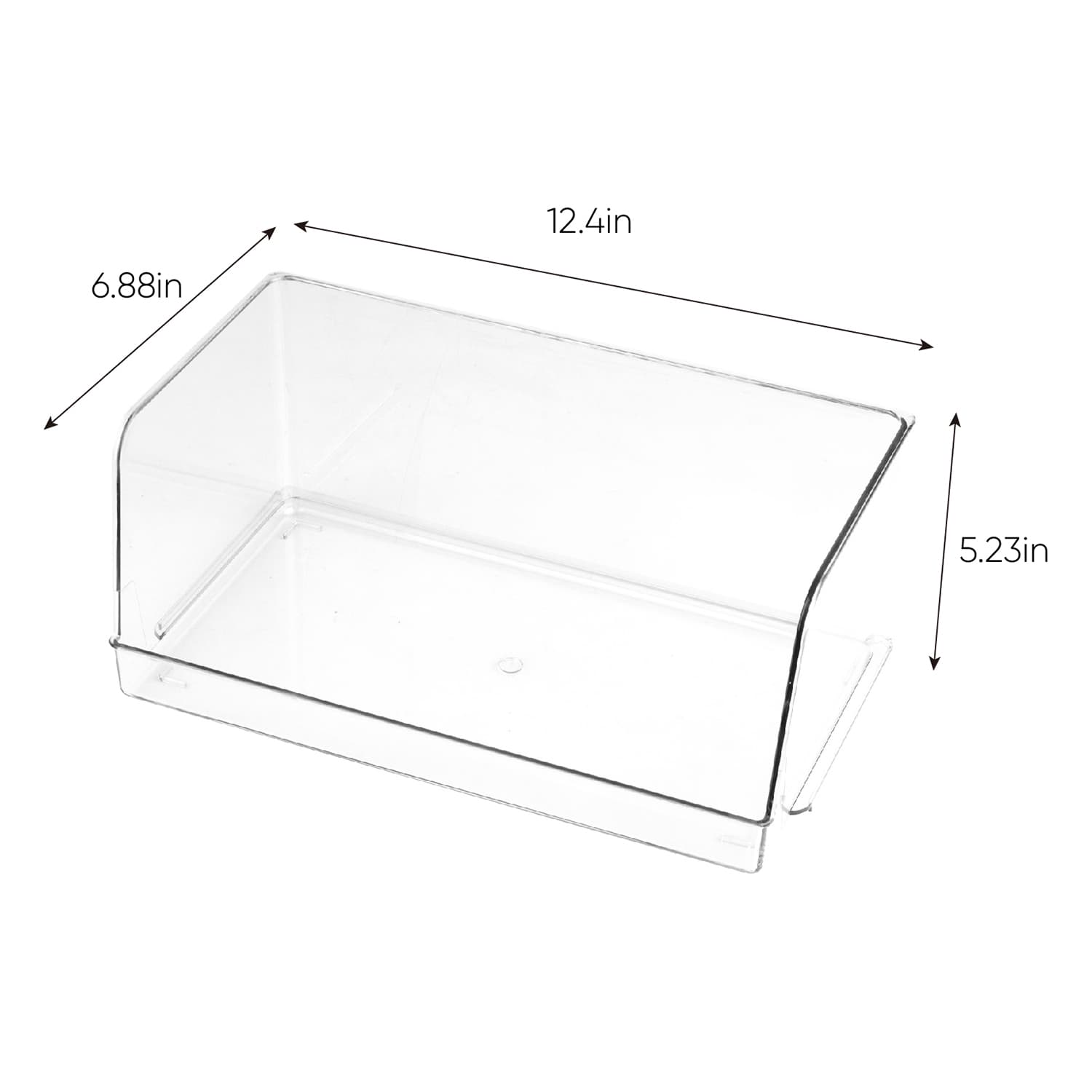 Open Top Cosmetic Stackable Bin