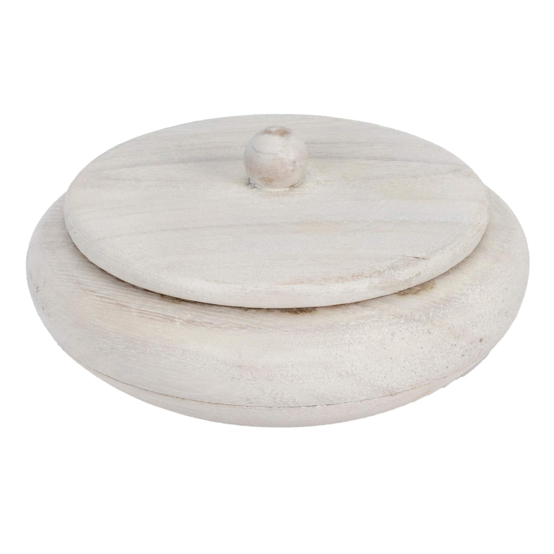 Ty Pennington Driftwood Round Container, 5.5"