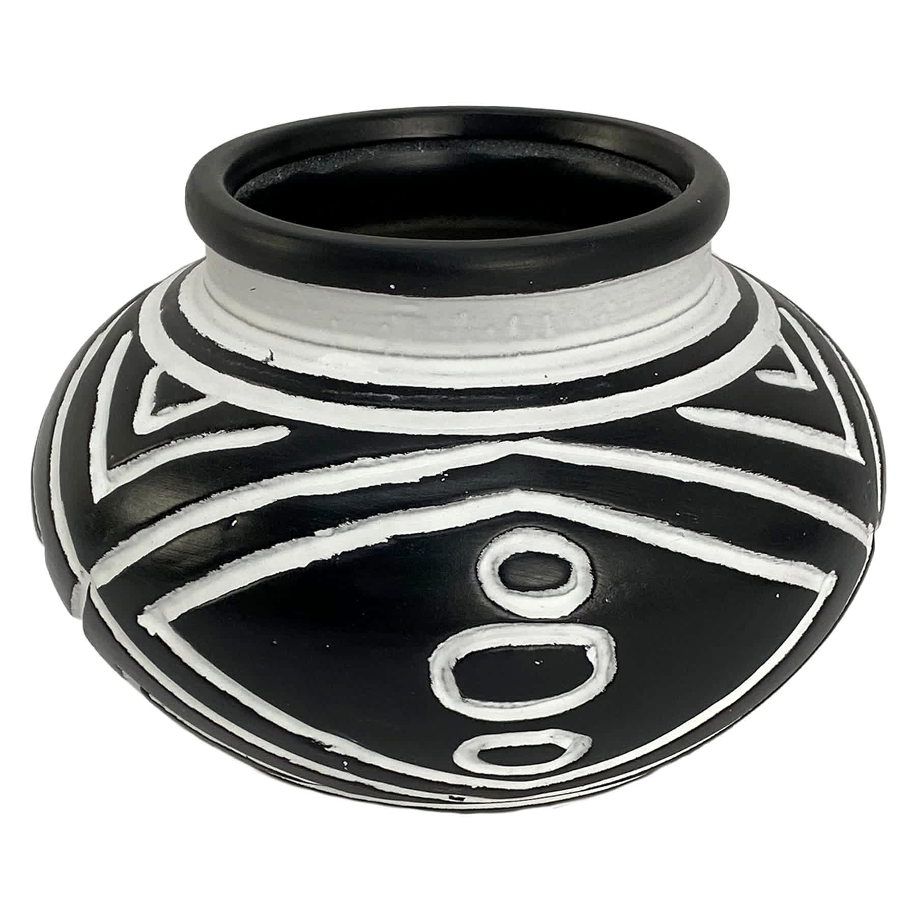 Tracey Boyd Black & White Ceramic Vase, 5"