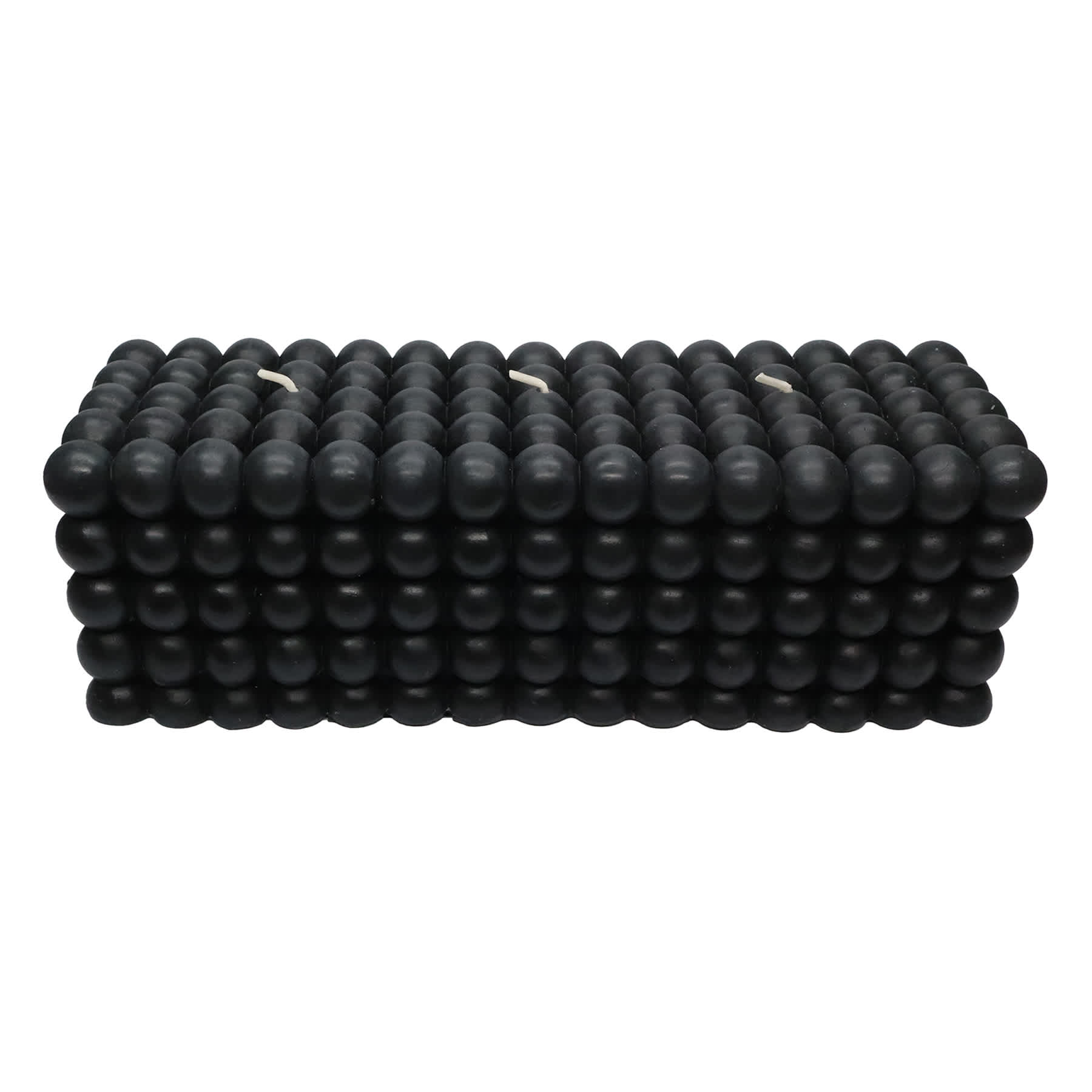 Crosby St. Black Unscented Bubble Bar Candle, 3x3x8