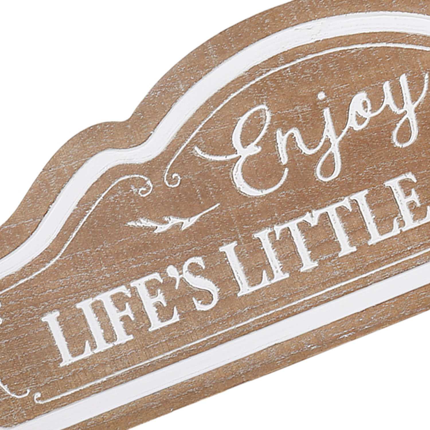 Honeybloom Enjoy Life's Little Things Wooden Wall Sign, 24x9