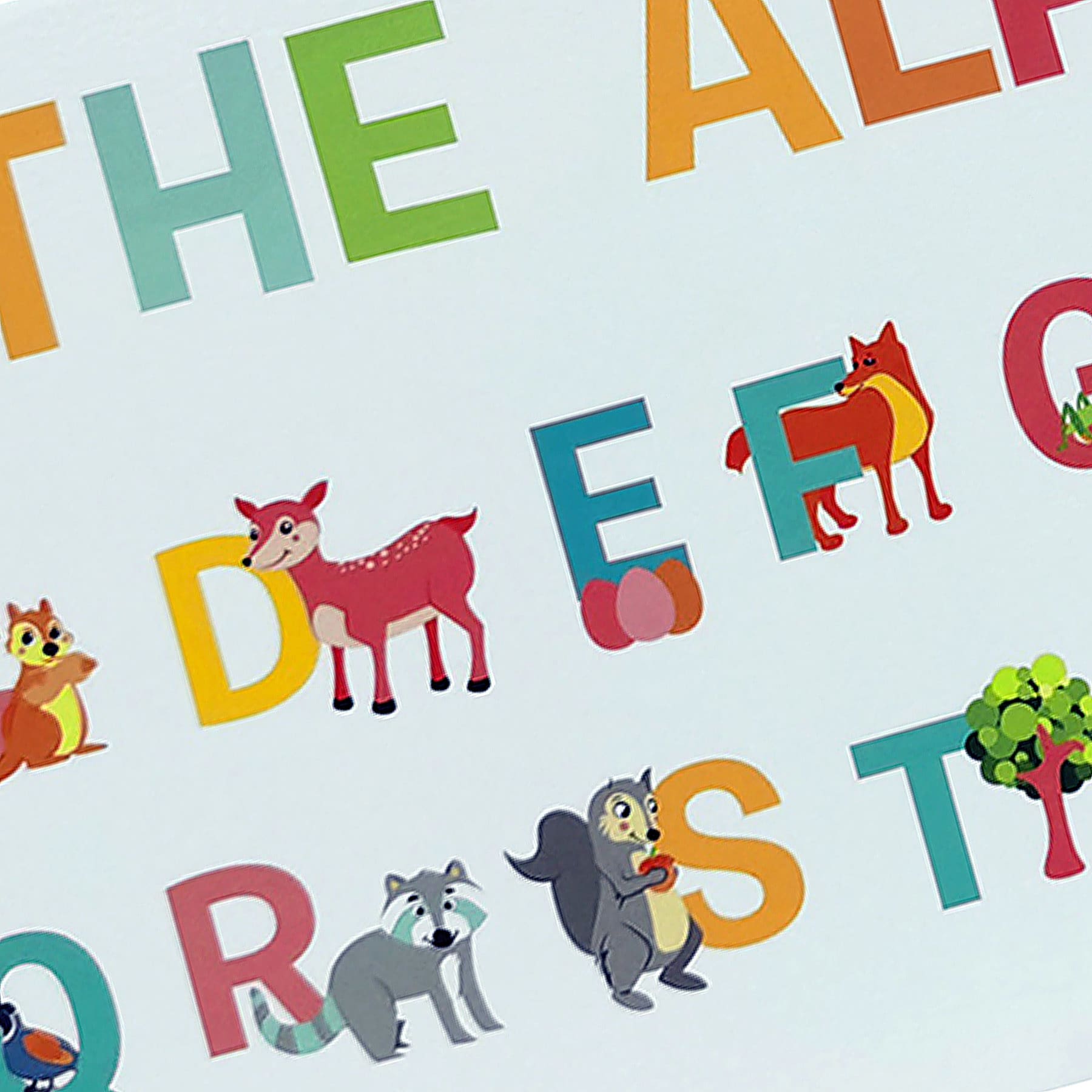 The Alphabet Canvas Wall Art, 36x12