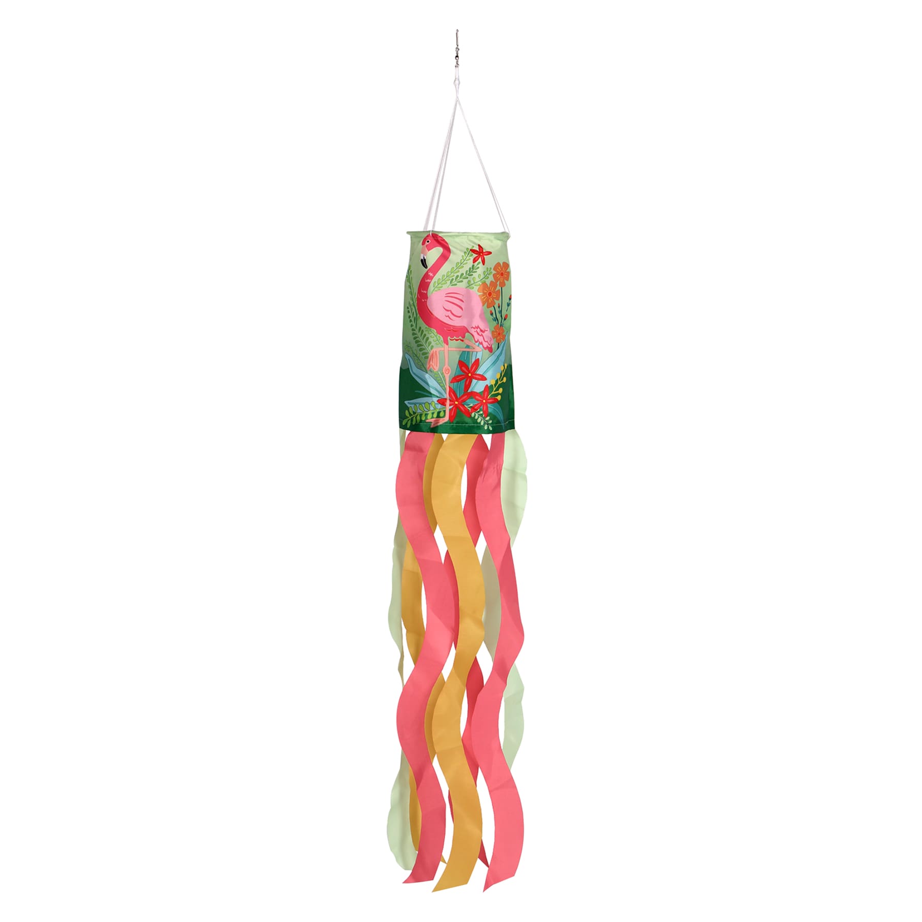 Flamingo Hanging Windsock, 38"