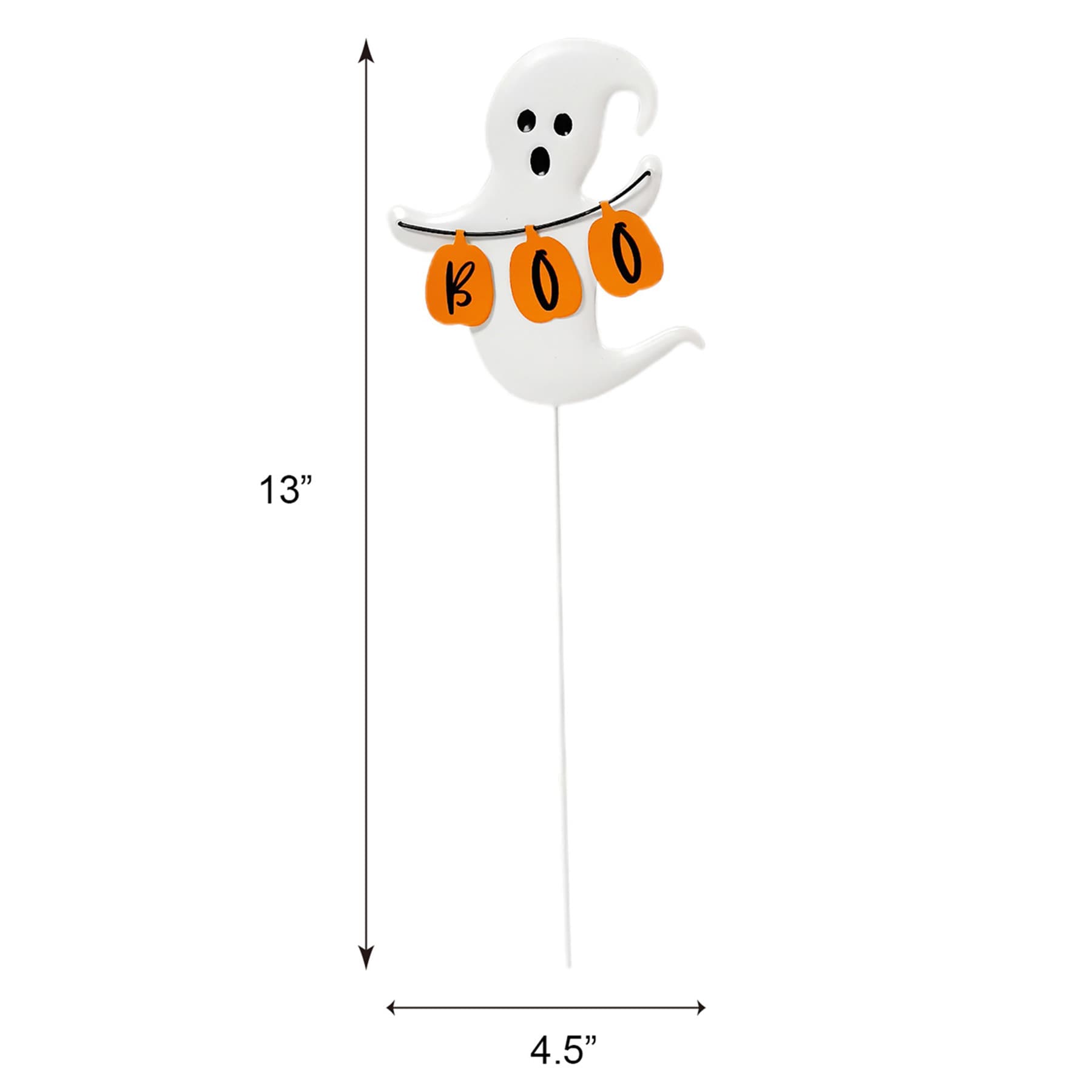 Happy Haunting Ghost with Boo Banner Pick, 13"