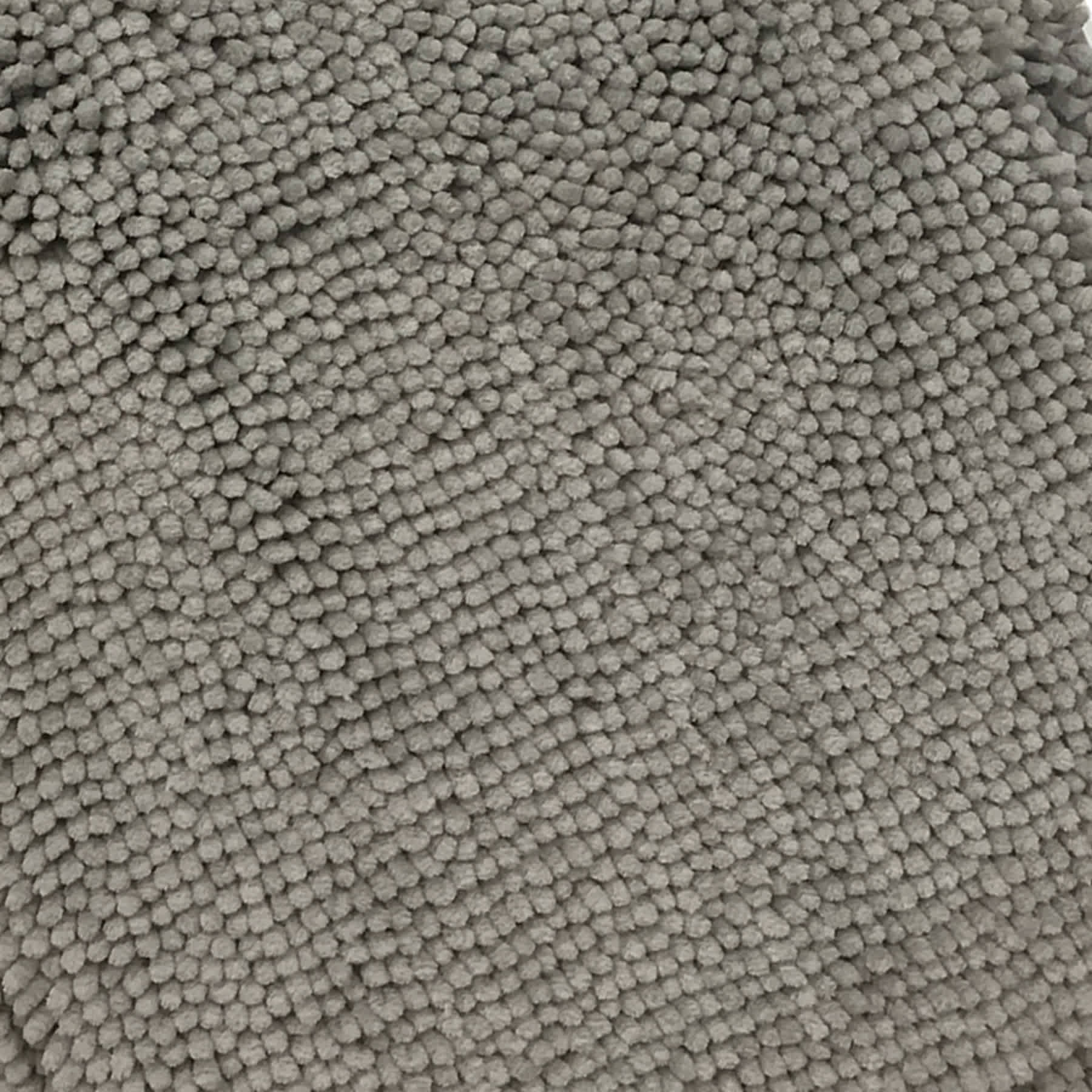 2-Piece Grey Noodle Bath Rug Set, 17x24/20x32