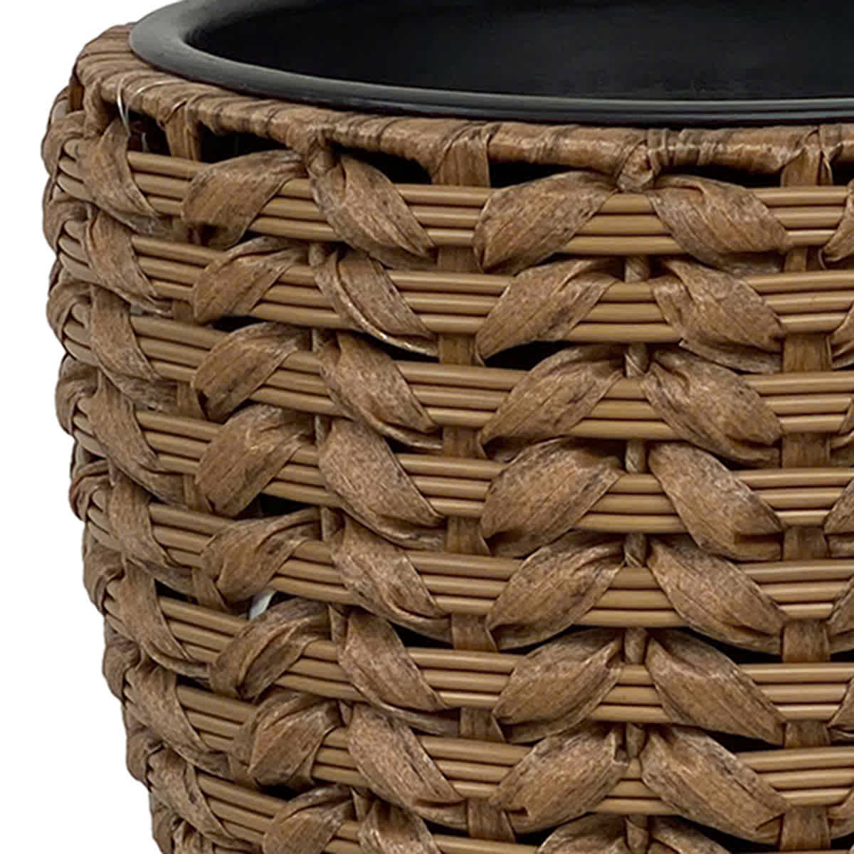 Found & Fable Hyacinth Rattan Outdoor Planter, Medium