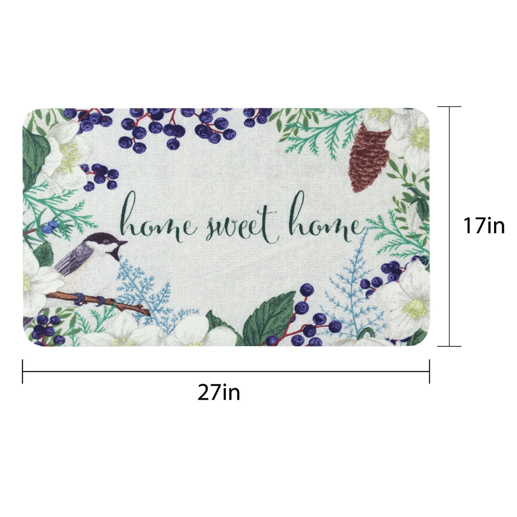Home Sweet Home Forest Echo Doormat, 17x27